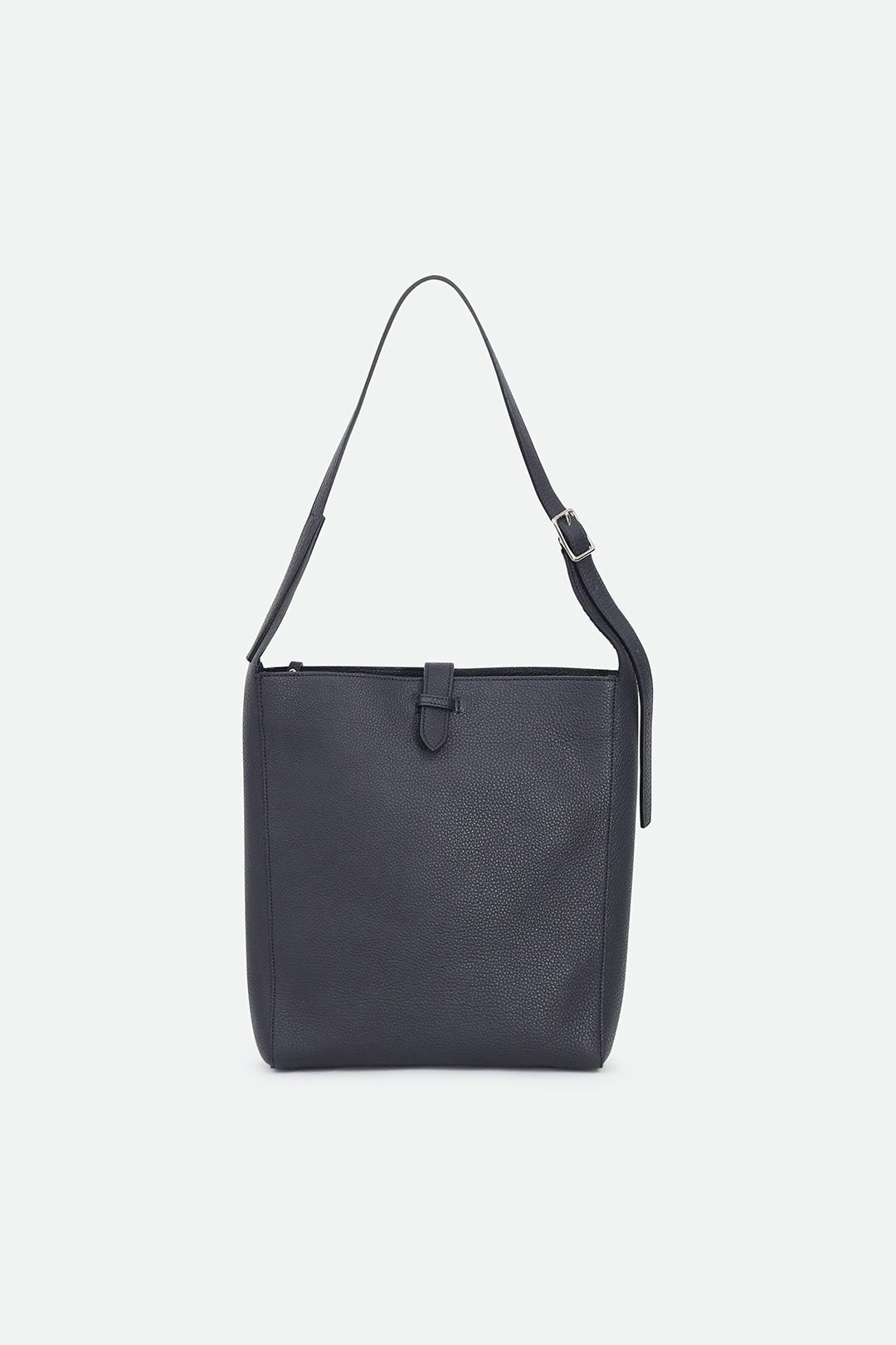 BRIO BUCKLE BAG IN ITALIAN CALFSKIN NAVY - Jarbo