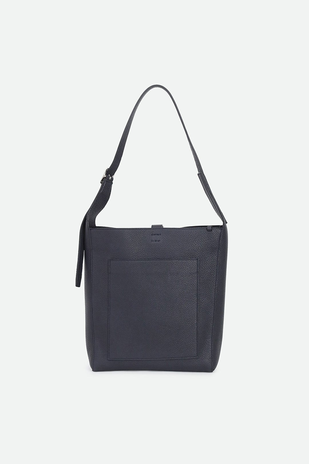 BRIO BUCKLE BAG IN ITALIAN CALFSKIN NAVY - Jarbo