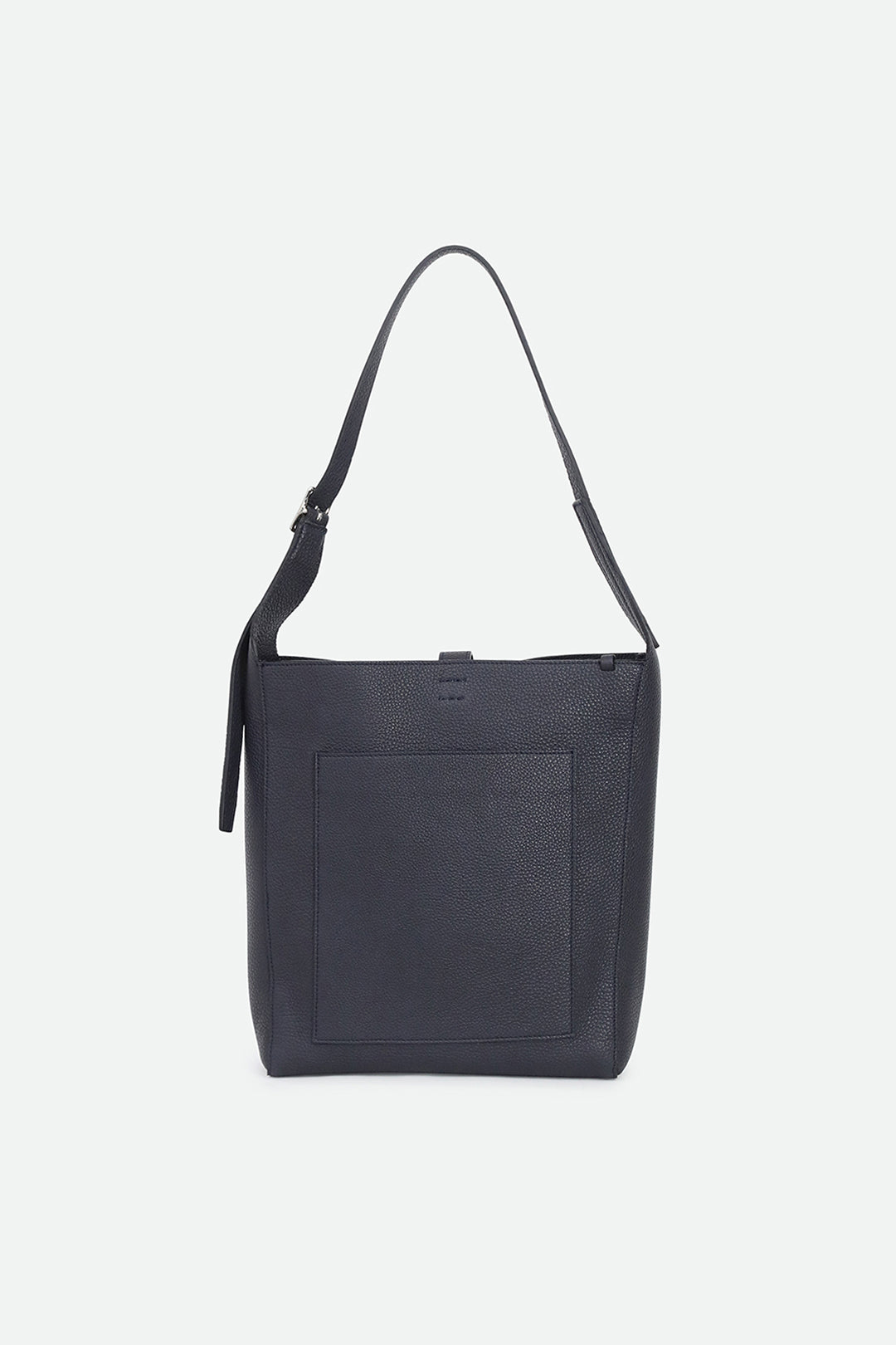 BRIO BUCKLE BAG IN ITALIAN CALFSKIN NAVY