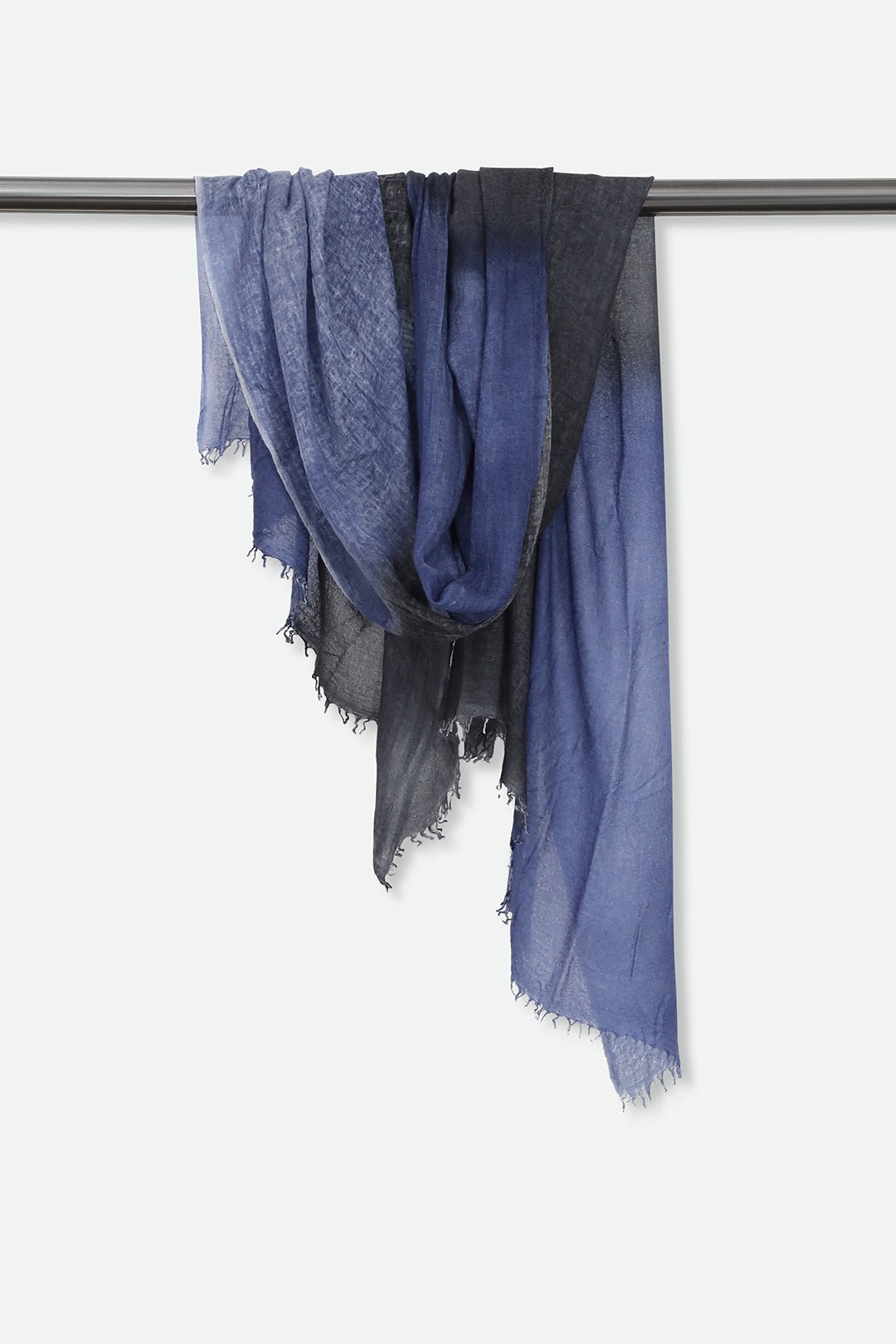 BRYAN NAVY SCARF IN HAND DYED CASHMERE - Jarbo