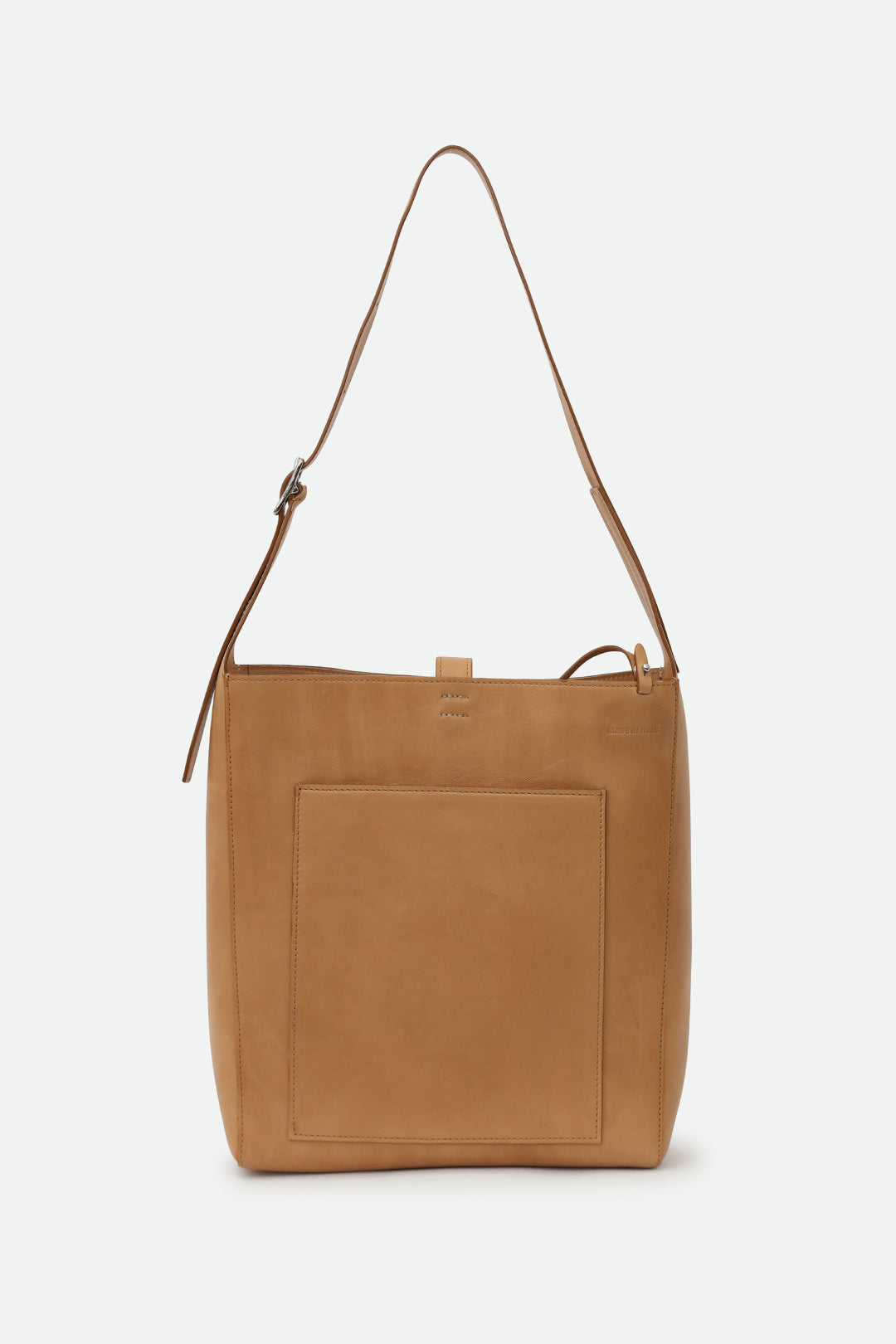 BRIAR ITALIAN LEATHER BUCKET BAG NATURAL