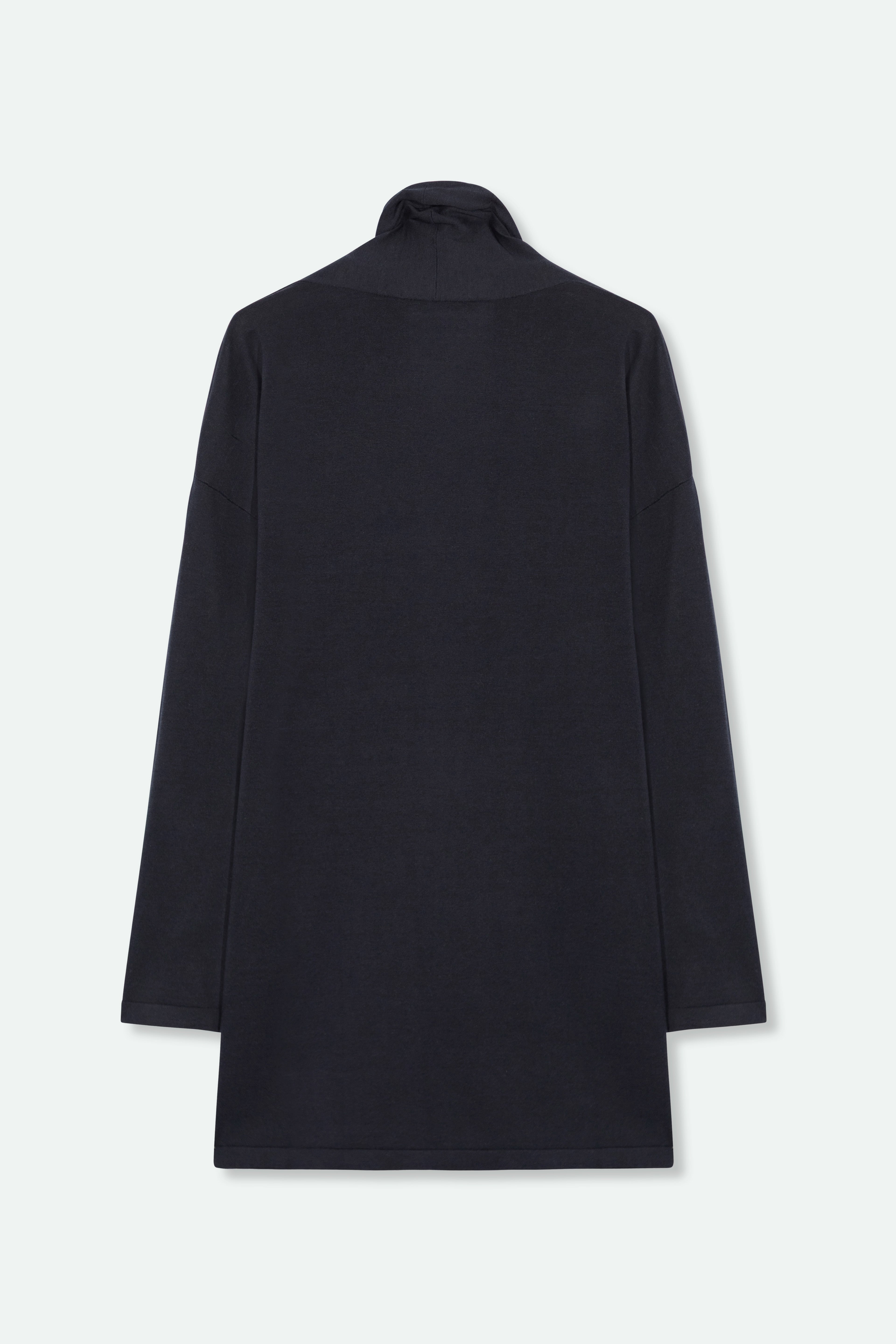 CADE SHAWL CARDIGAN IN FINE GAUGE ITALIAN SILK COTTON - Jarbo