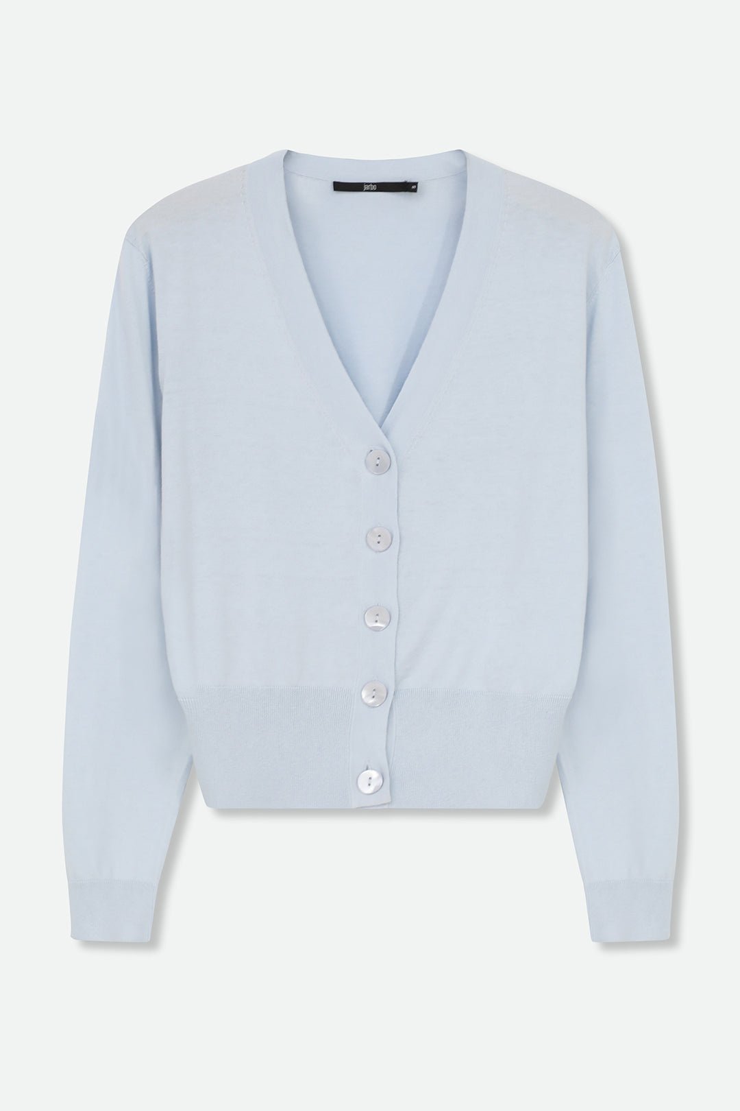 CALLI BUTTON CARDI FINE GAUGE ITALIAN SILK COTTON - Jarbo