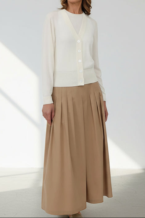 CALLI BUTTON CARDIGAN IN SUPERFINE MERINO - Jarbo