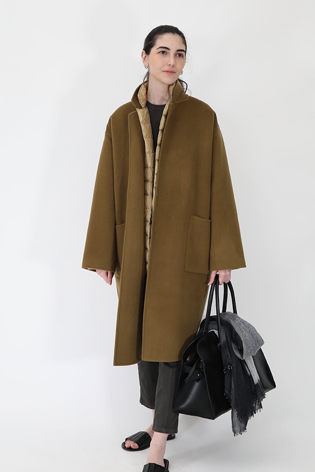 CARLIE COAT IN WOOL CASHMERE DOUBLE FACE - Jarbo