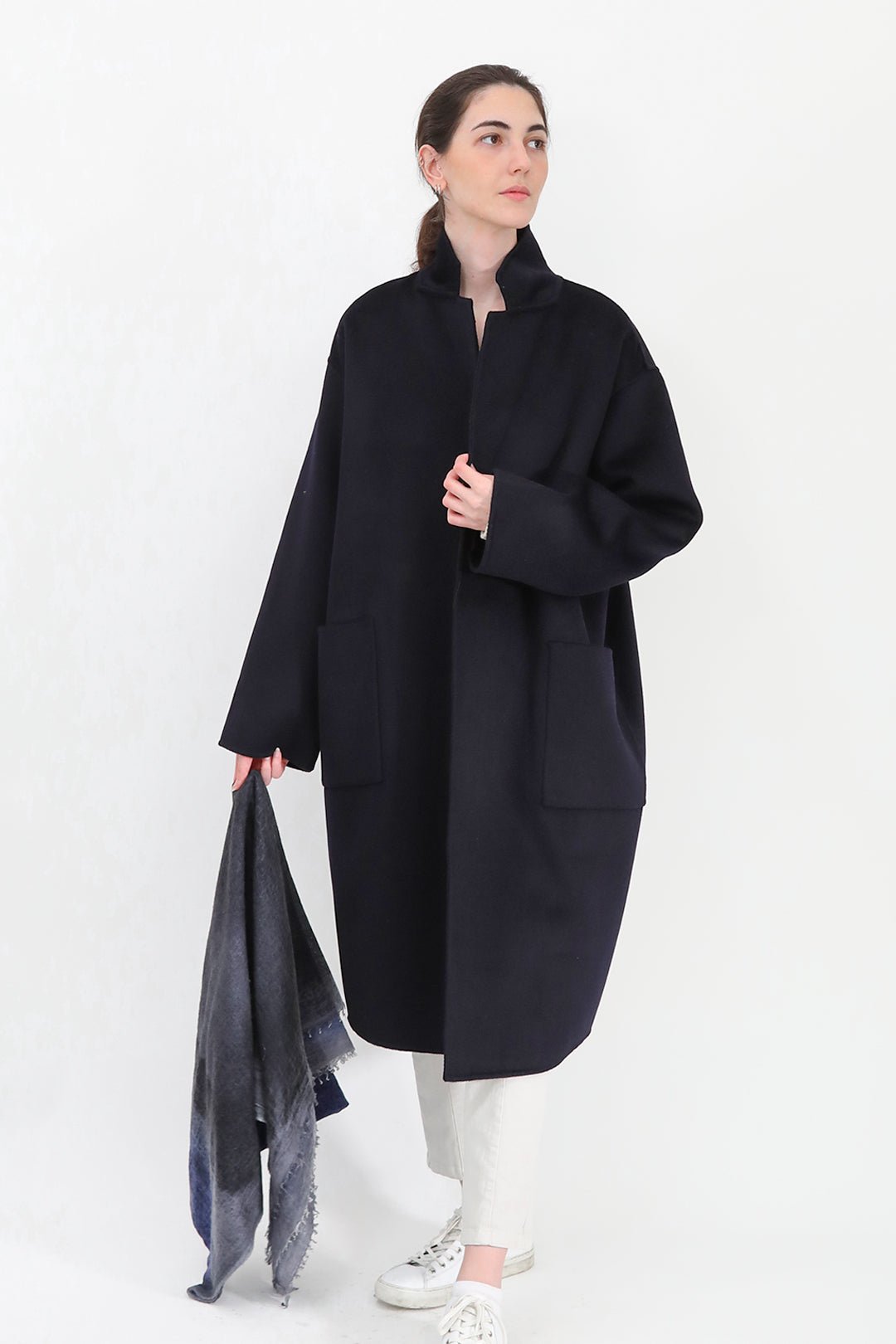 CARLIE COAT IN WOOL CASHMERE DOUBLE FACE - Jarbo