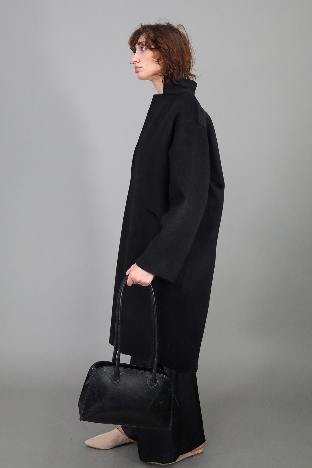 CARLIE COAT IN WOOL CASHMERE DOUBLE FACE - Jarbo