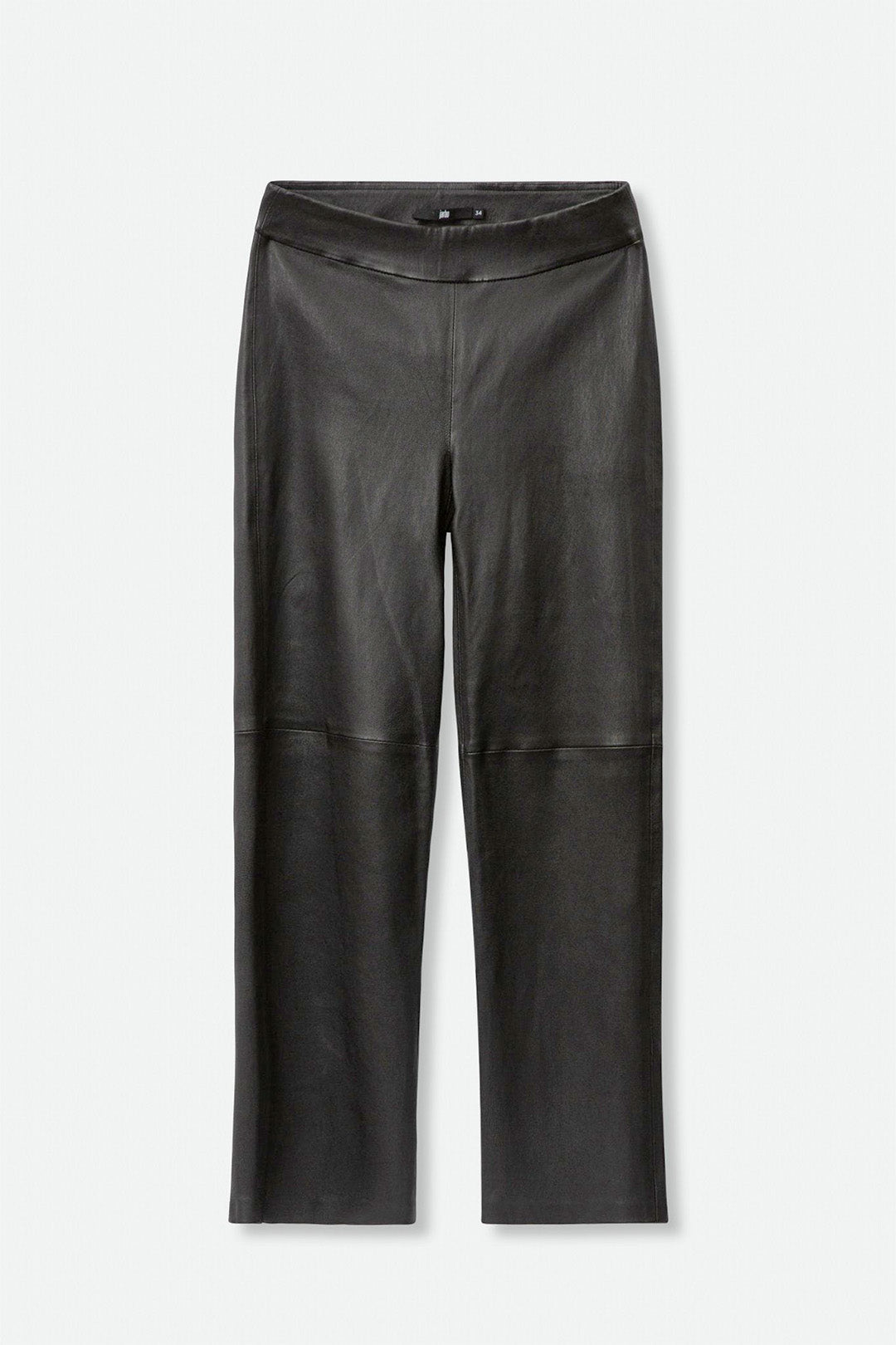 CATERINA ANKLE STRAIGHT LEG PANT IN STRETCH LEATHER - Jarbo