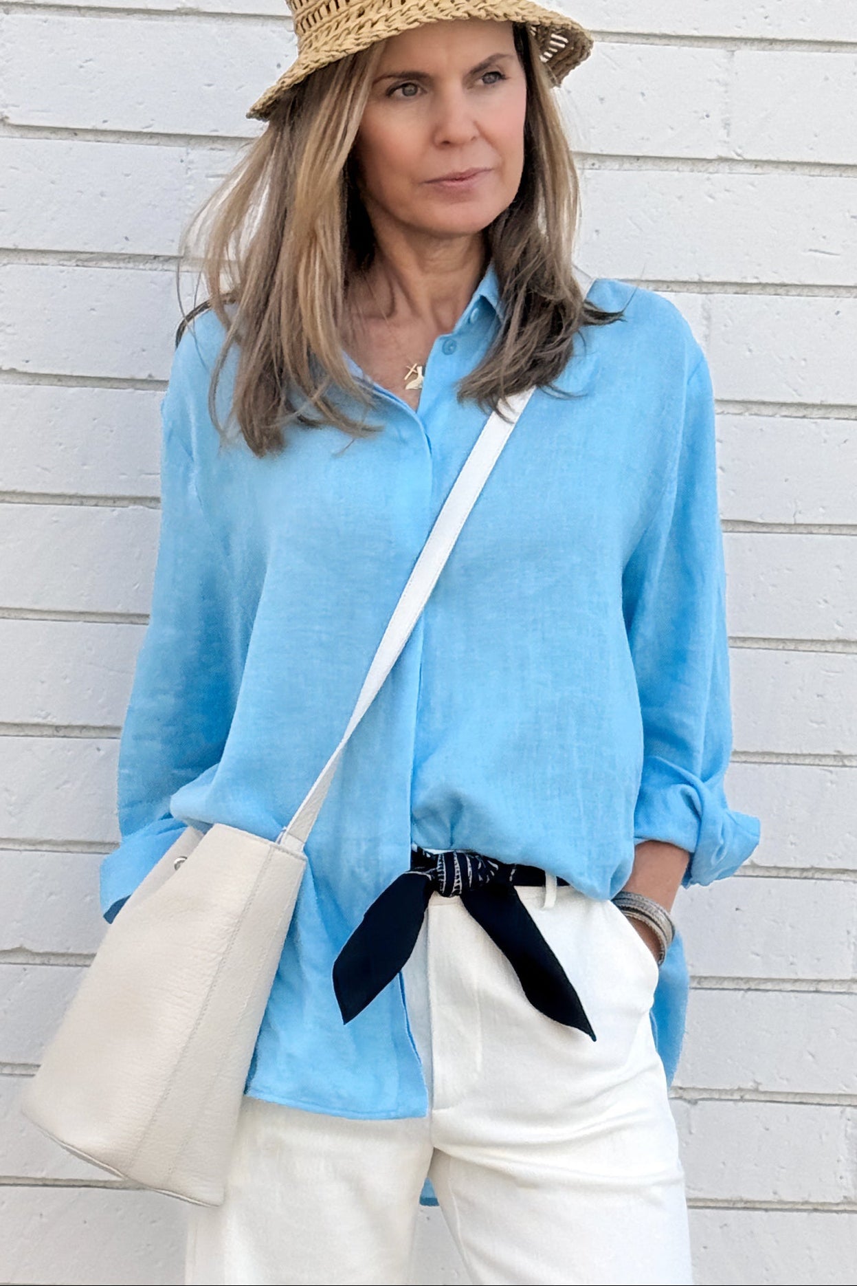 CHELSEA SHIRT IN ITALIAN LINEN - Jarbo