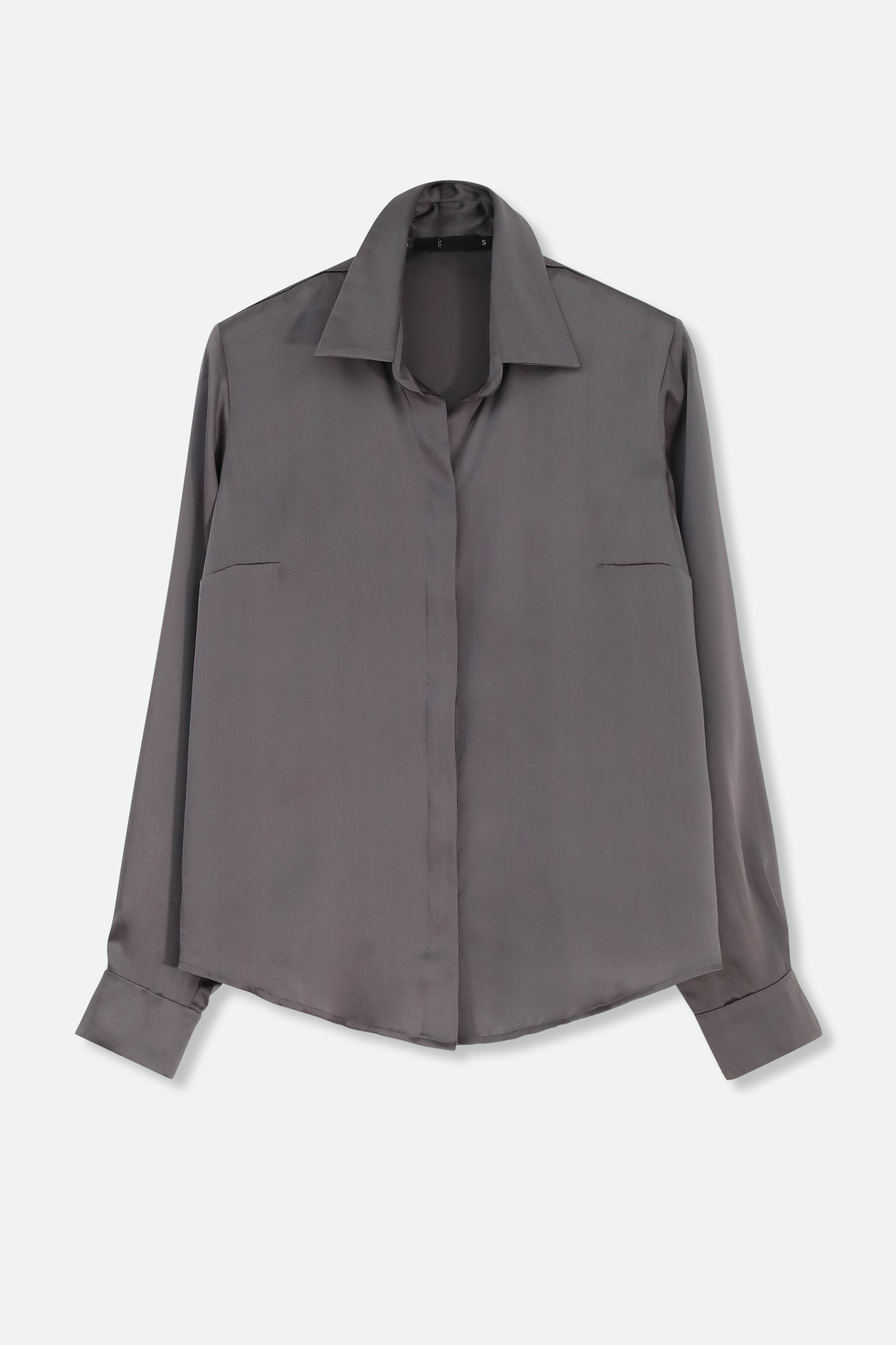 CIELO BLOUSE IN SILK CHARMEUSE - Jarbo