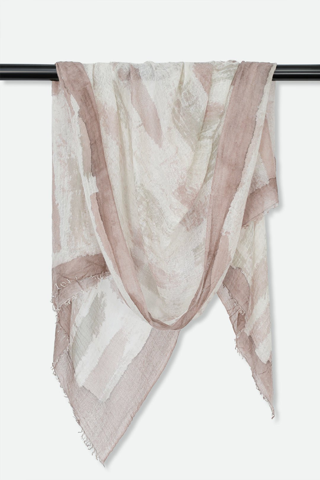 COCOA QUARTZ SCARF IN HAND DYED CASHMERE - Jarbo