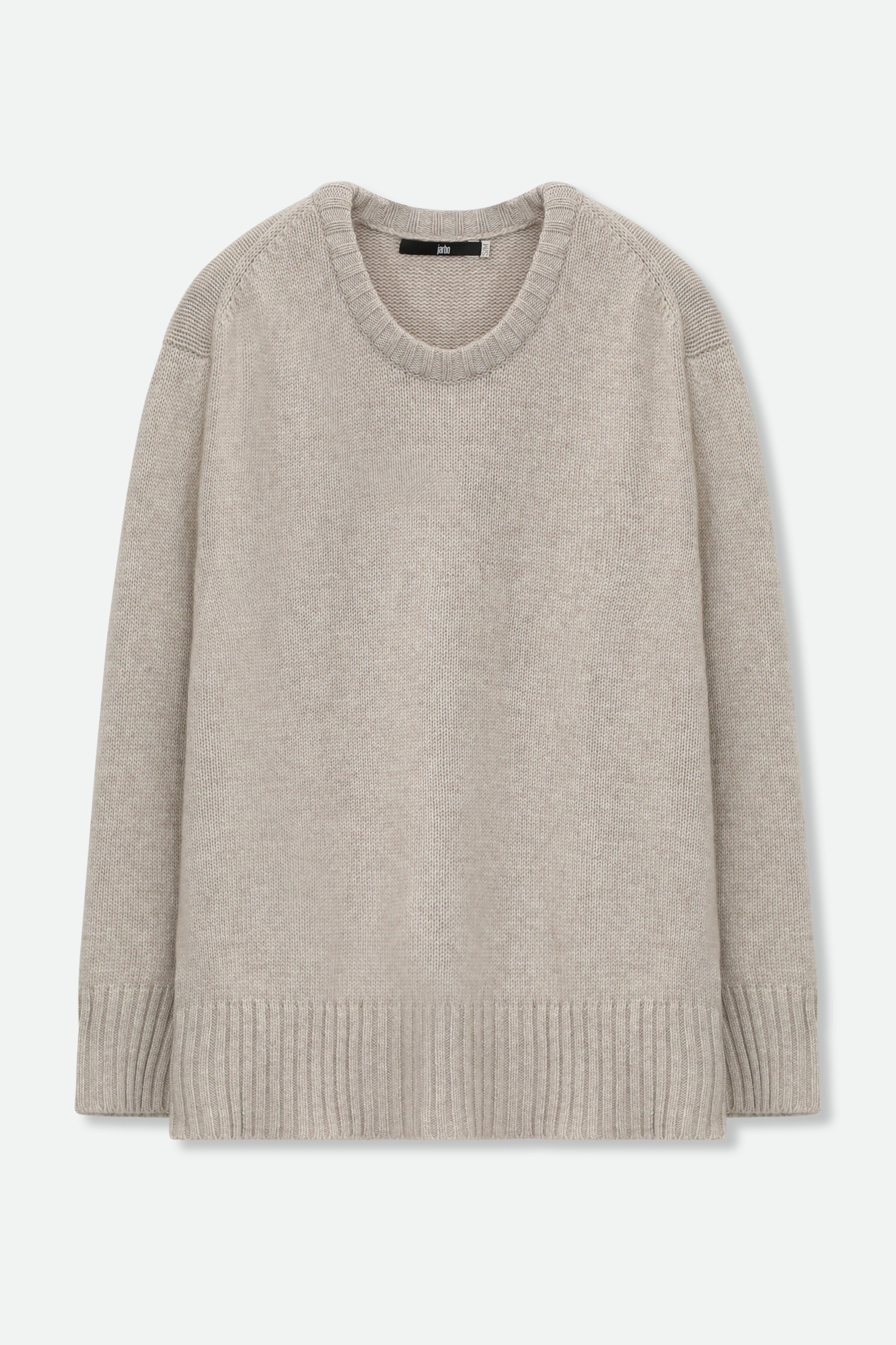 COLETTE CREWNECK SWEATER IN CASHMERE MERINO 4 PLY KNIT - Jarbo