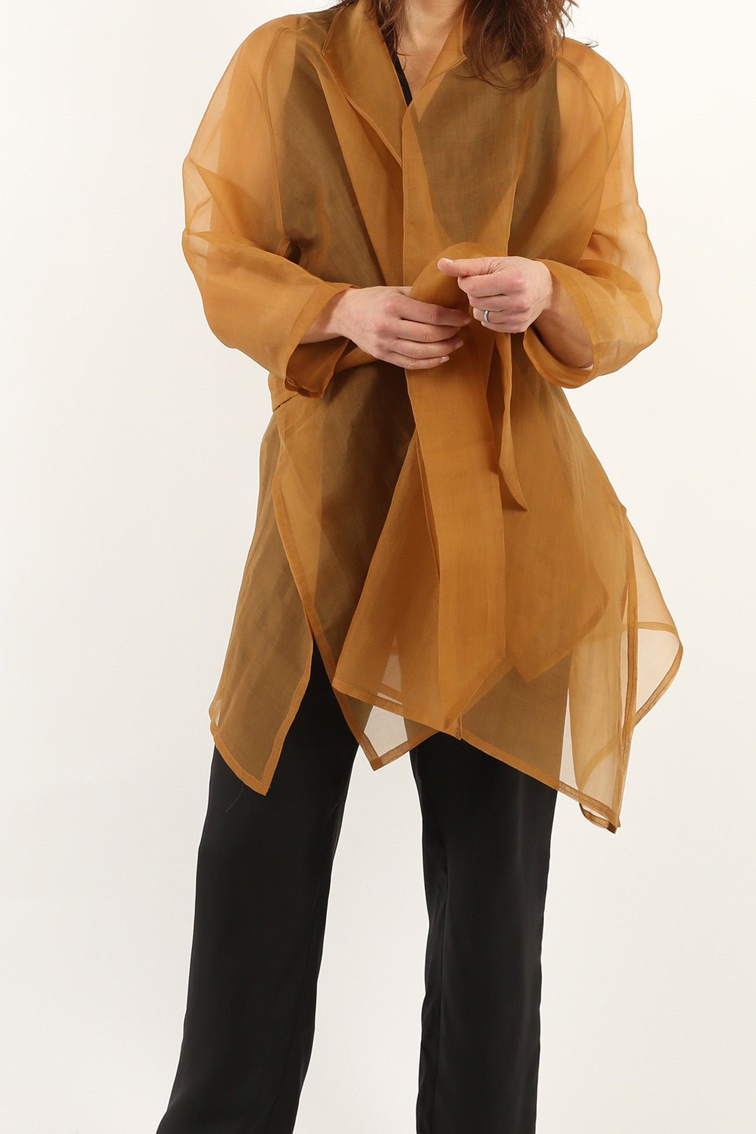 CORTINA IN SILK ORGANZA IN COPPER - Jarbo