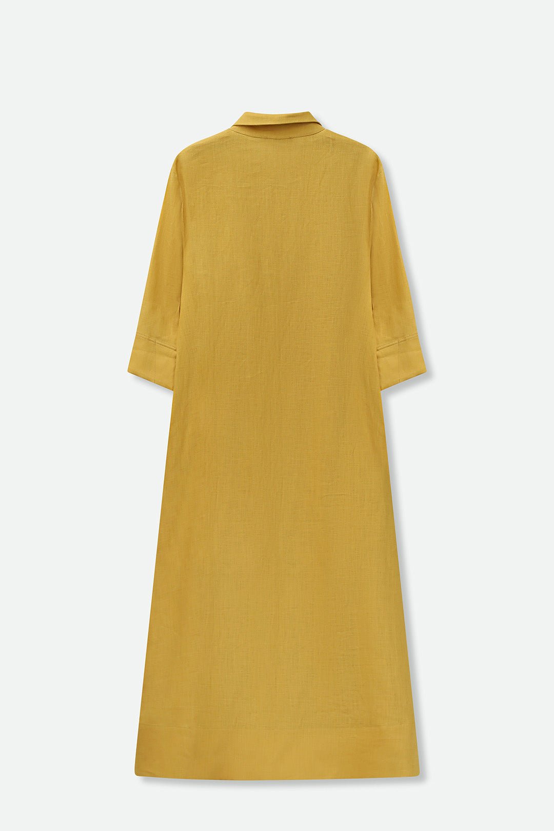 DANNI DRESS IN ITALIAN LINEN MARIGOLD - Jarbo