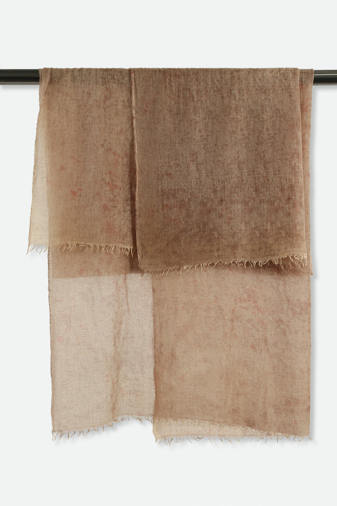 DESERT SAND SCARF IN HAND DYED CASHMERE - Jarbo