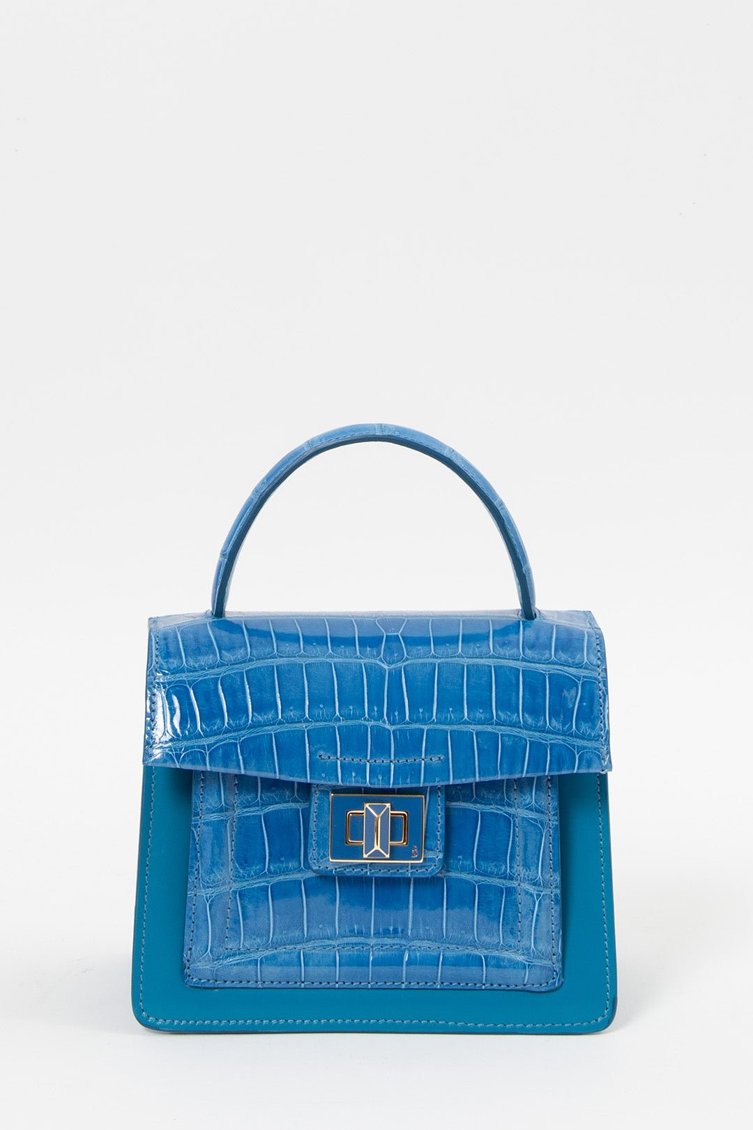 DIVINA SMALL HANDBAG IN MEDITERRANEAN BLUE - Jarbo