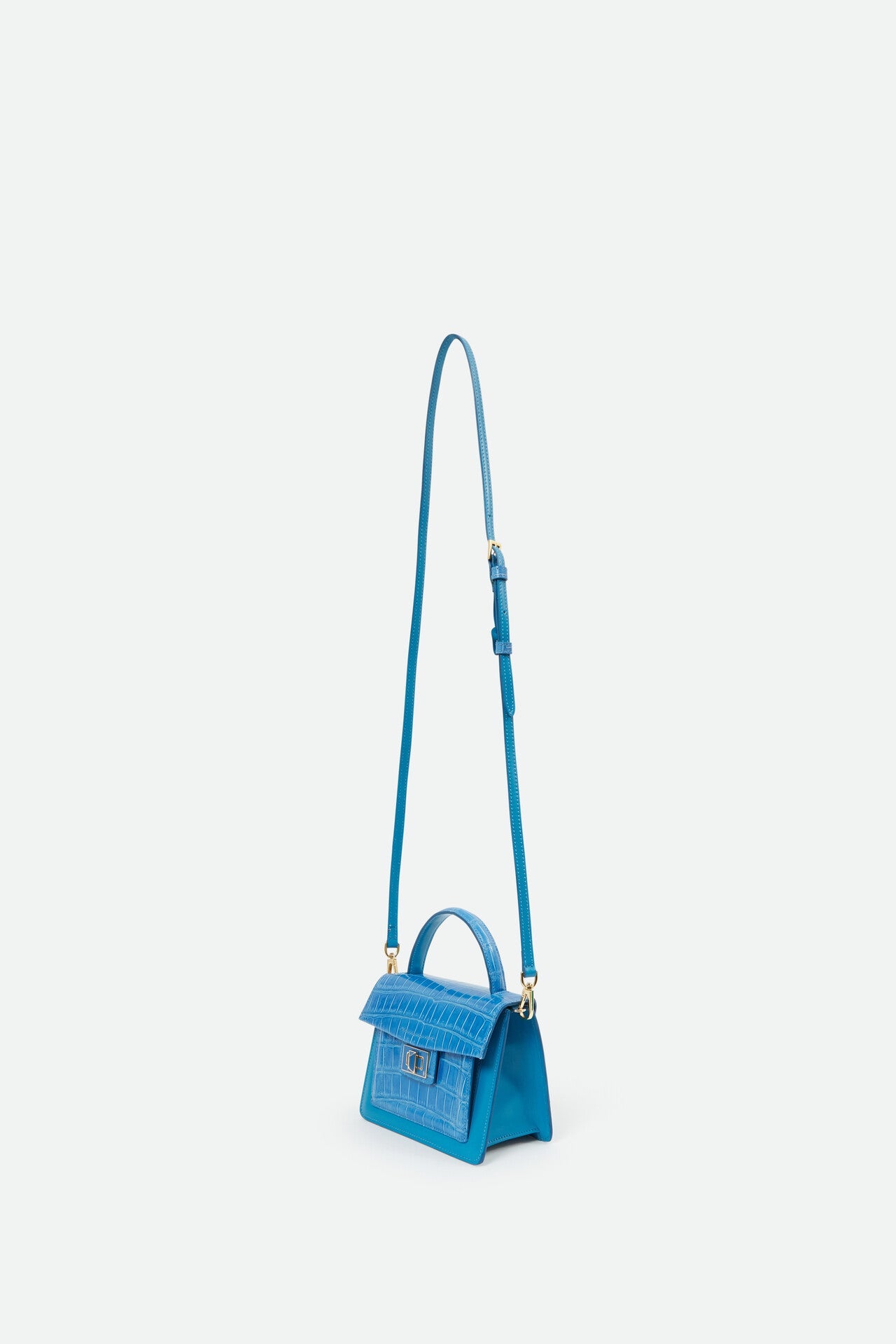 DIVINA SMALL HANDBAG IN MEDITERRANEAN BLUE - Jarbo