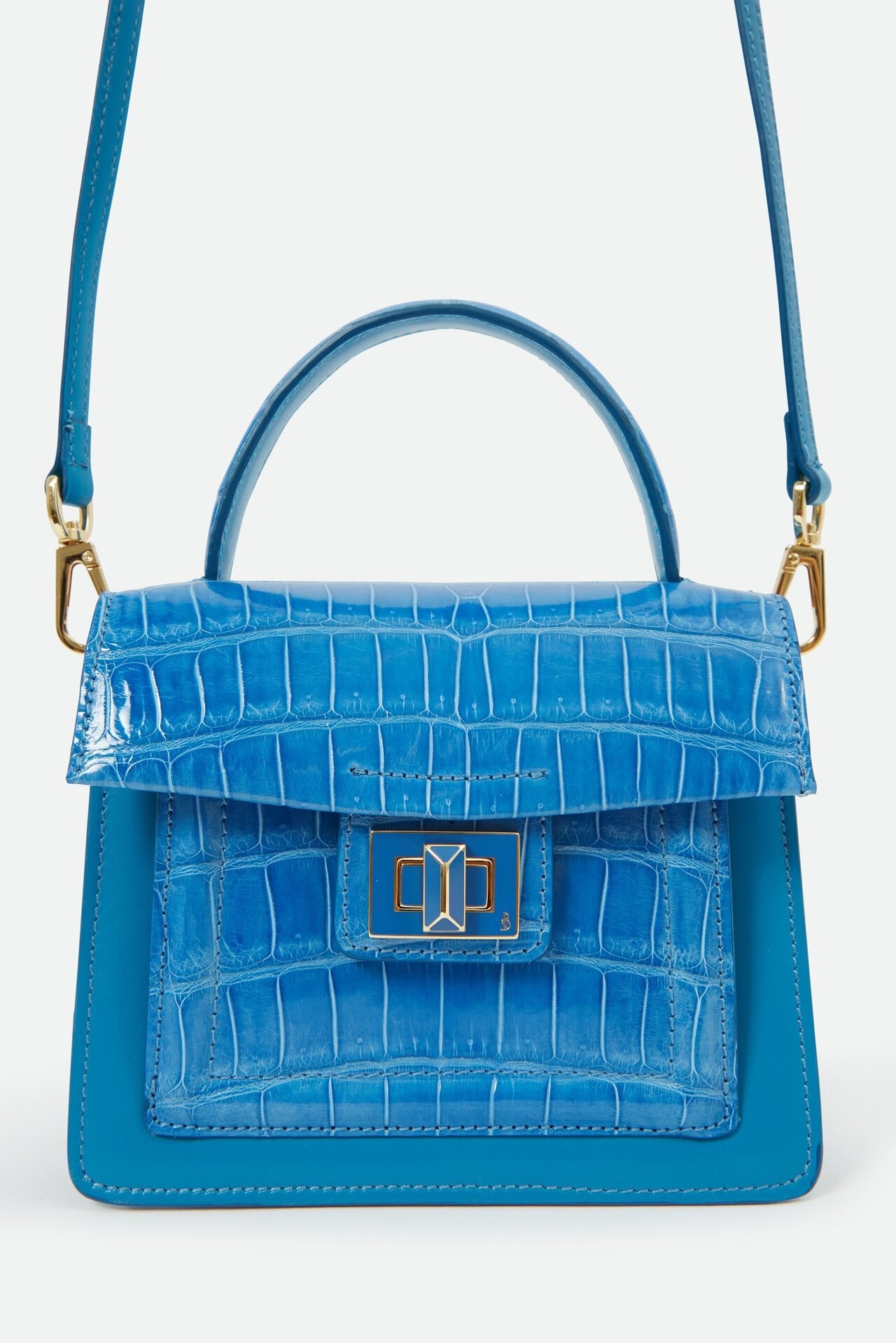 DIVINA SMALL HANDBAG IN MEDITERRANEAN BLUE - Jarbo