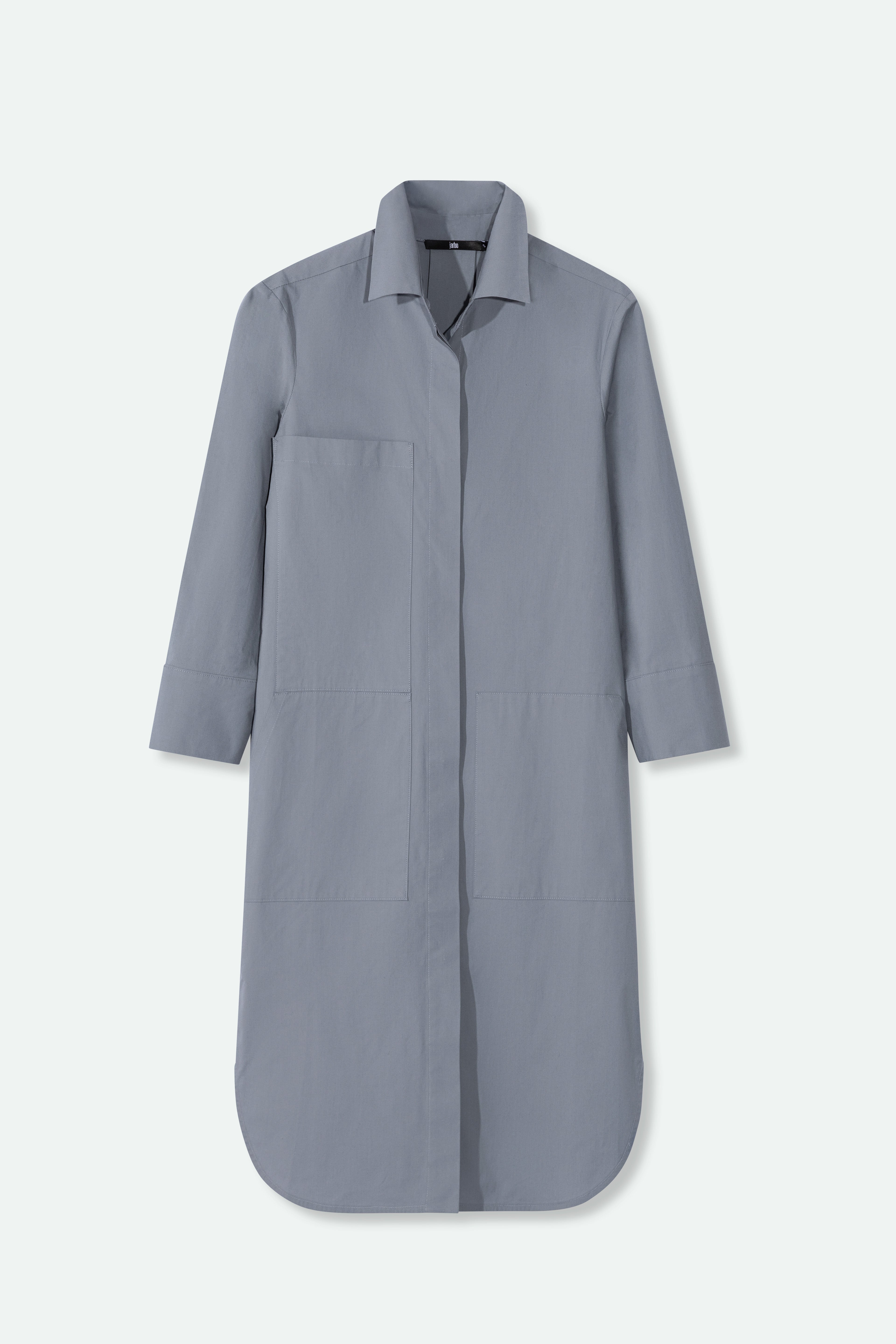 DORIAN DRESS IN ITALIAN FINE STRETCH COTTON - Jarbo