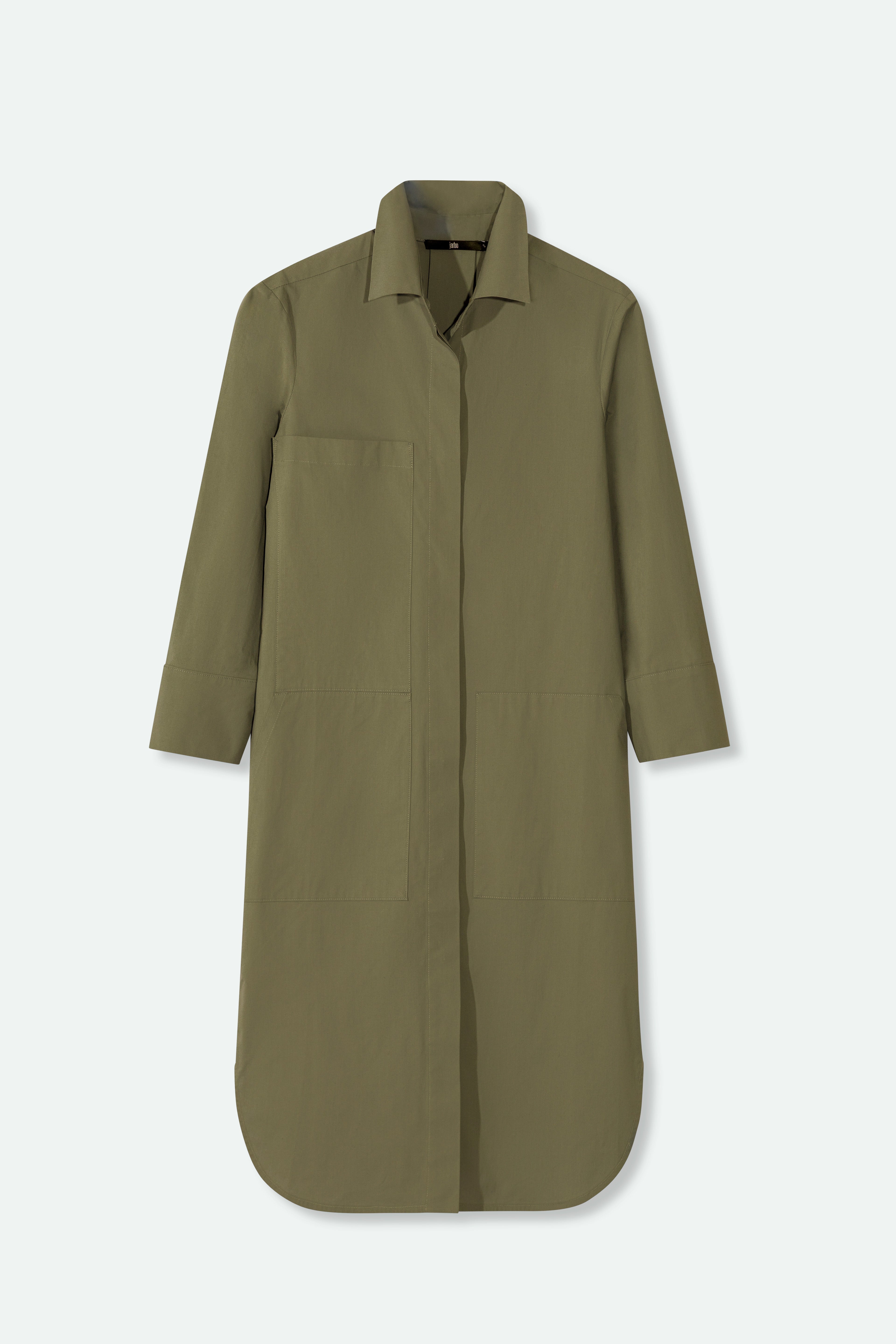 DORIAN DRESS IN ITALIAN FINE STRETCH COTTON - Jarbo