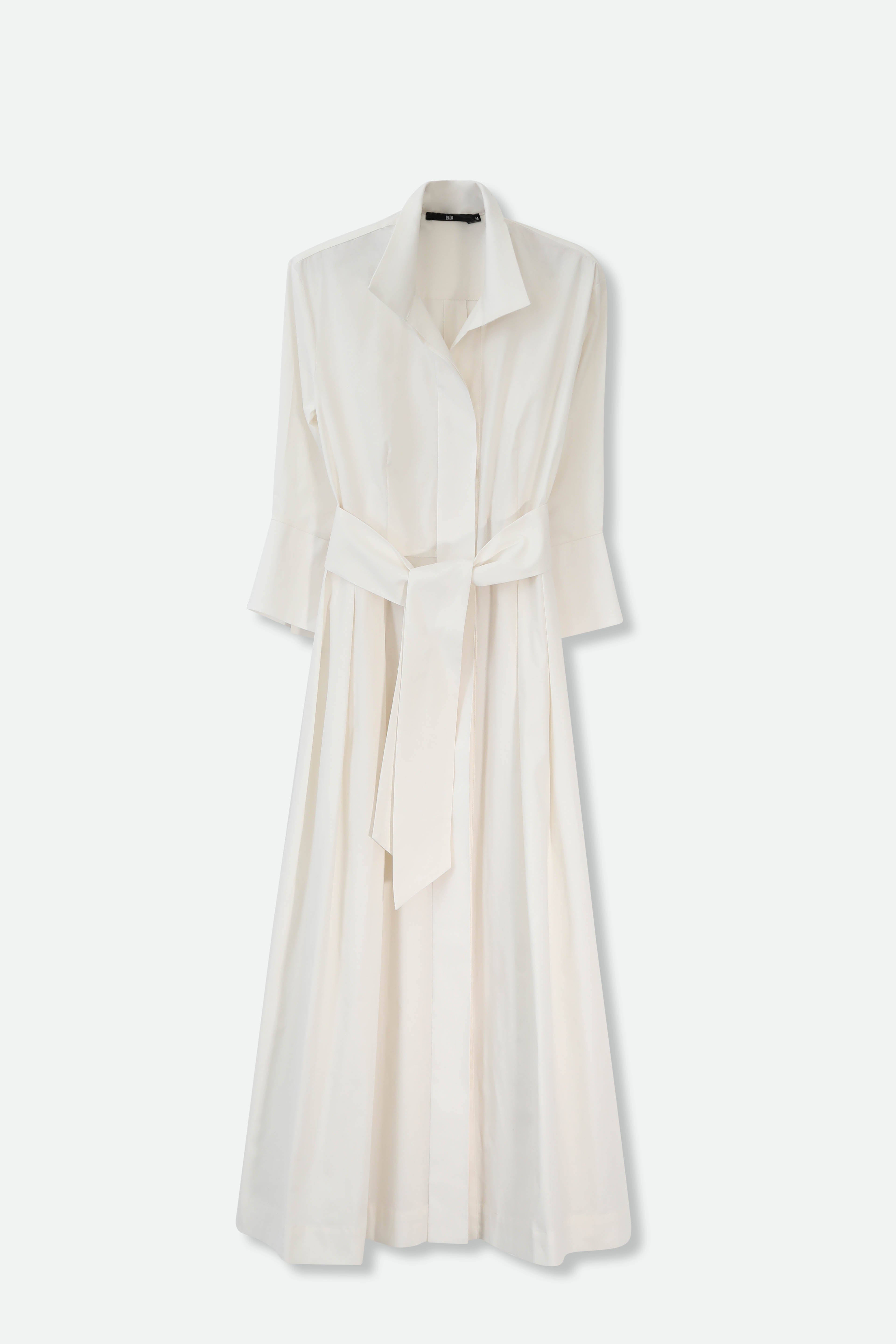 DUNE SLEEVE DRESS IN ITALIAN POPLIN COTTON - Jarbo