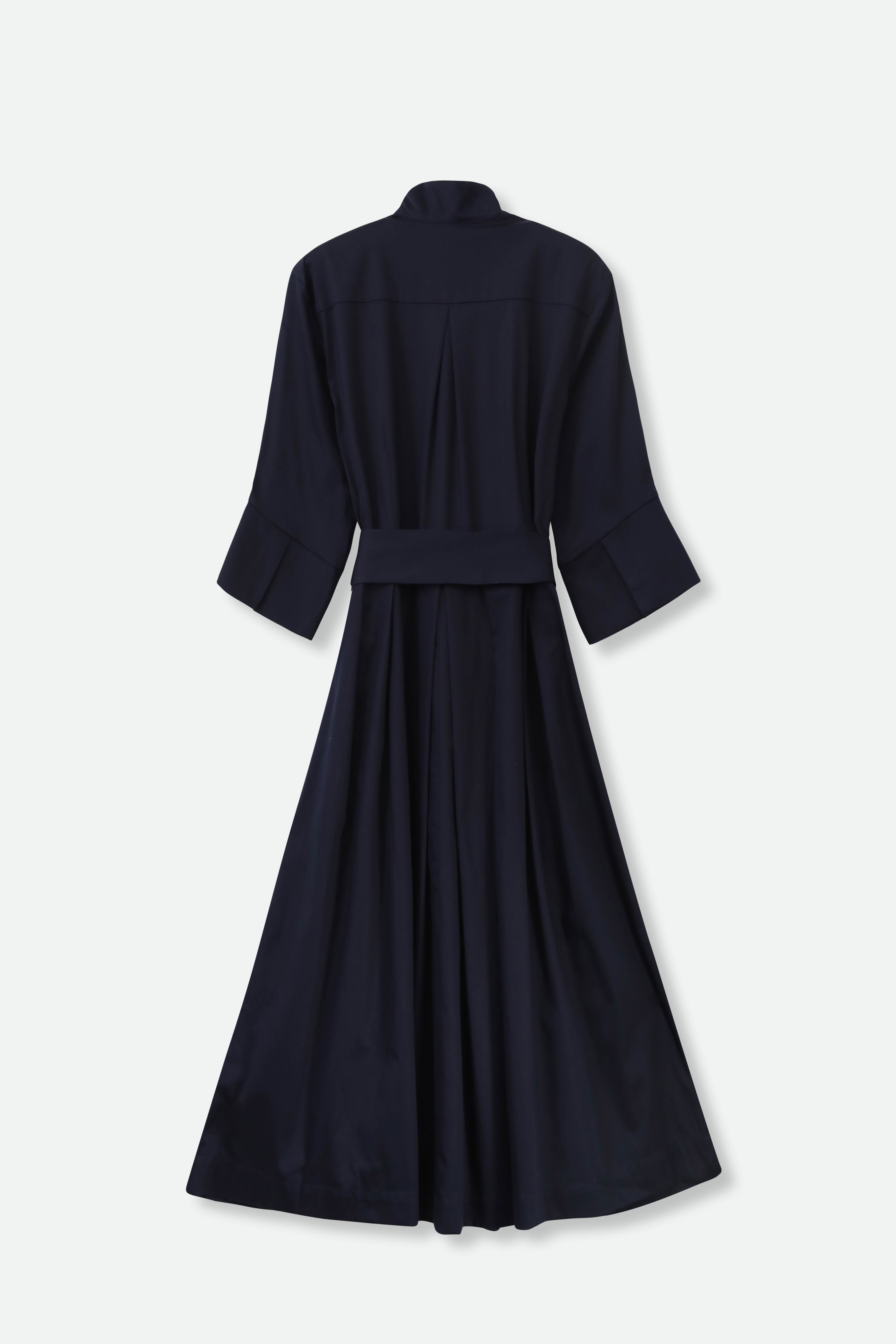 DUNE SLEEVE DRESS IN ITALIAN POPLIN COTTON - Jarbo