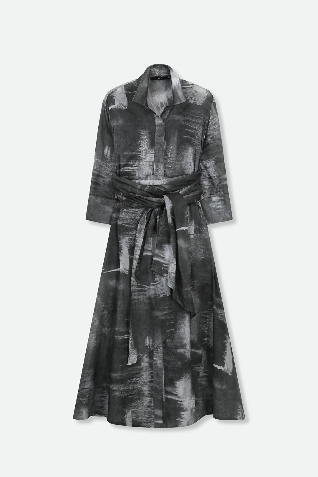 DANNI TIED-BACK DRESS IN FINE ITALIAN POPLIN COTTON