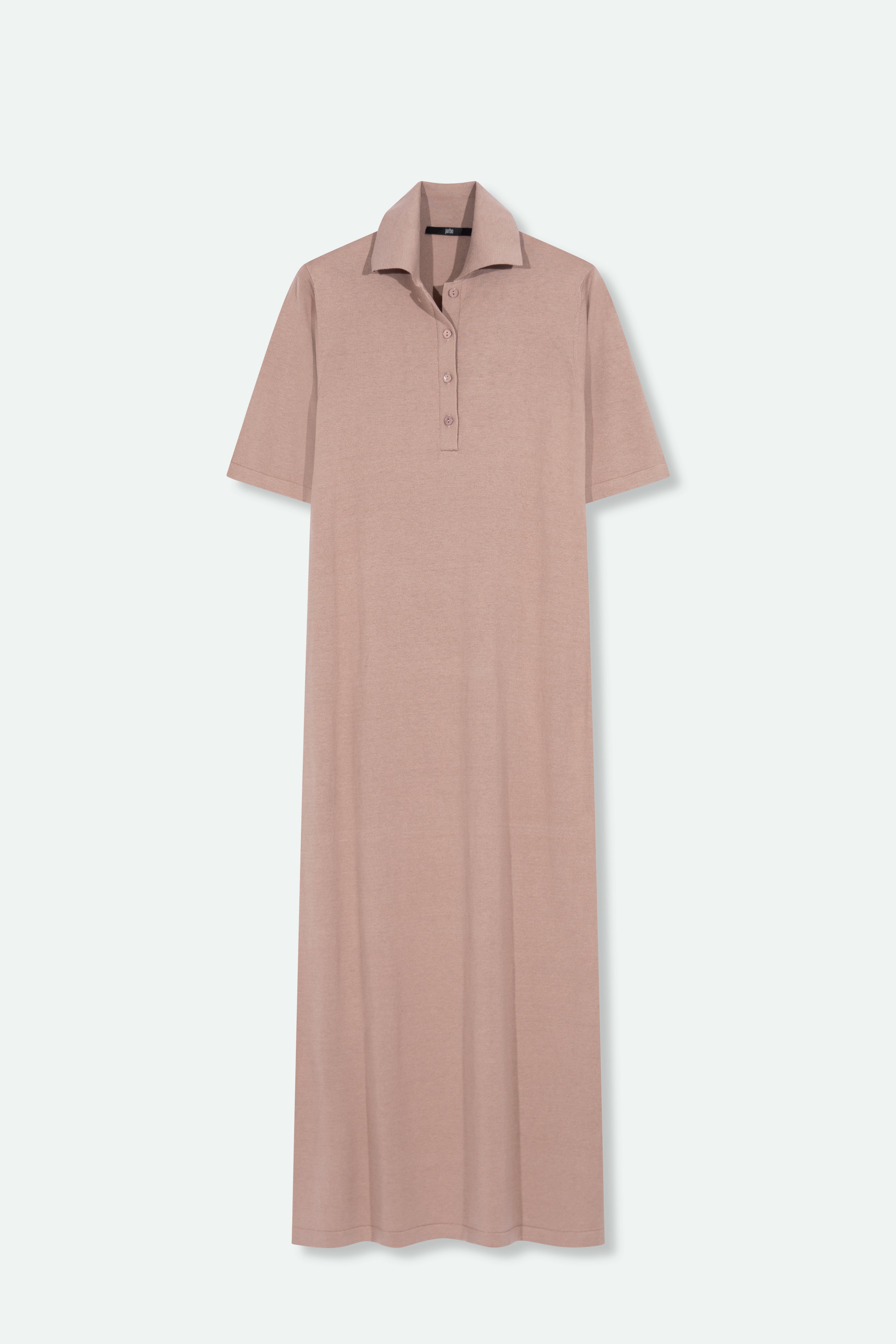 DYLAN POLO DRESS IN FINE GAUGE ITALIAN SILK COTTON - Jarbo