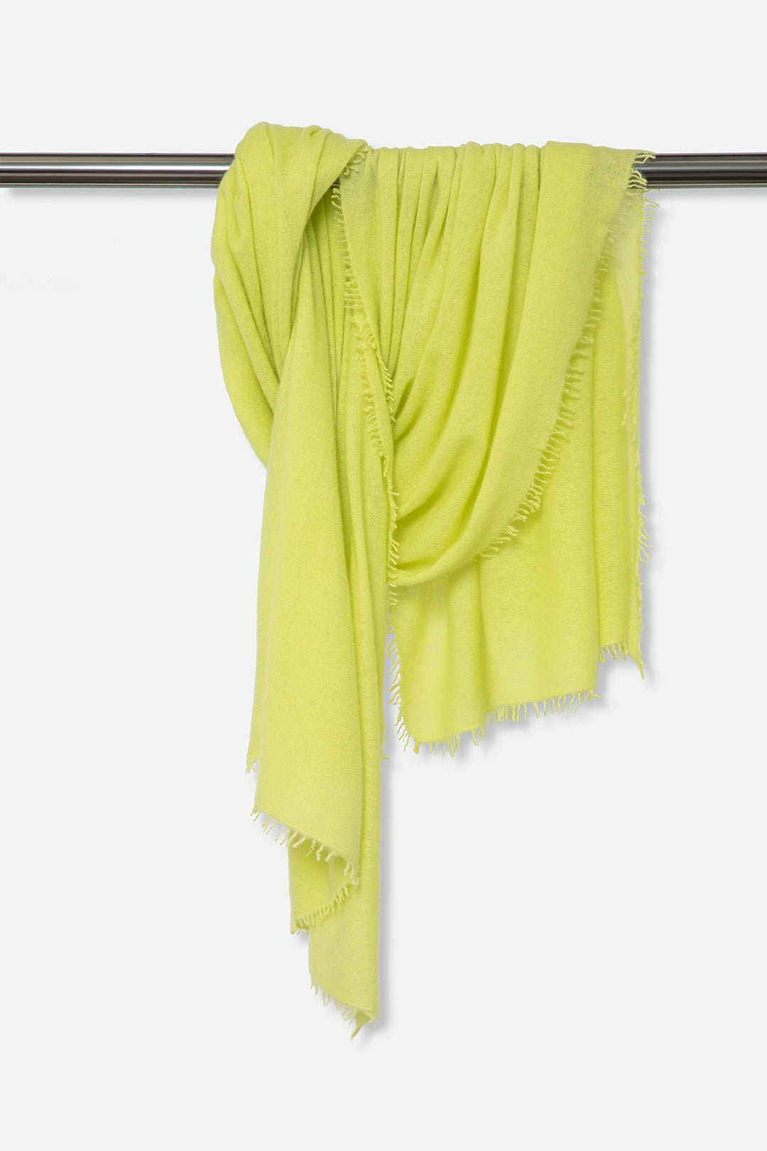 ÉLAN SCARF IN CASHMERE YELLOW GREEN - Jarbo