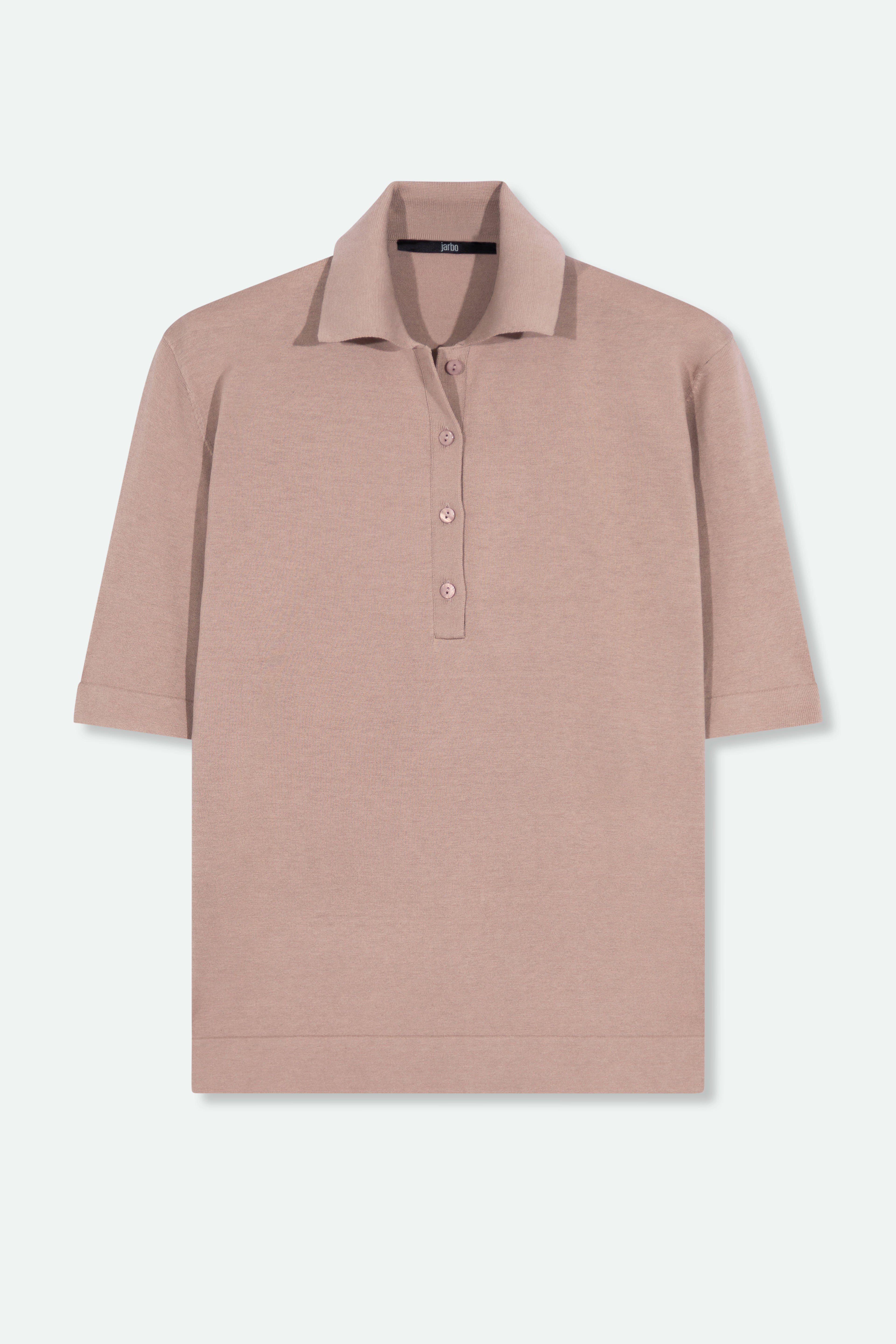 ELLIS POLO SHIRT IN FINE GAUGE ITALIAN SILK COTTON - Jarbo