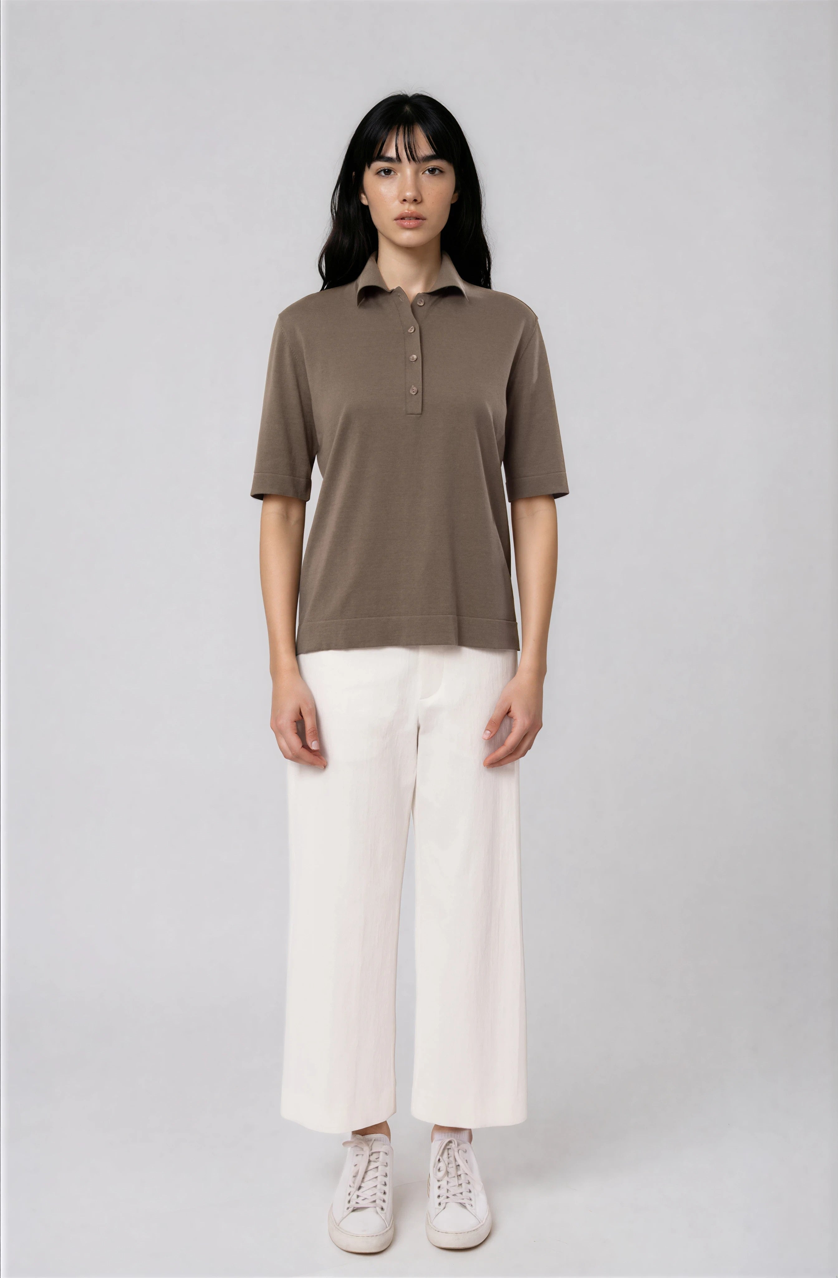 ELLIS POLO SHIRT IN FINE GAUGE ITALIAN SILK COTTON - Jarbo