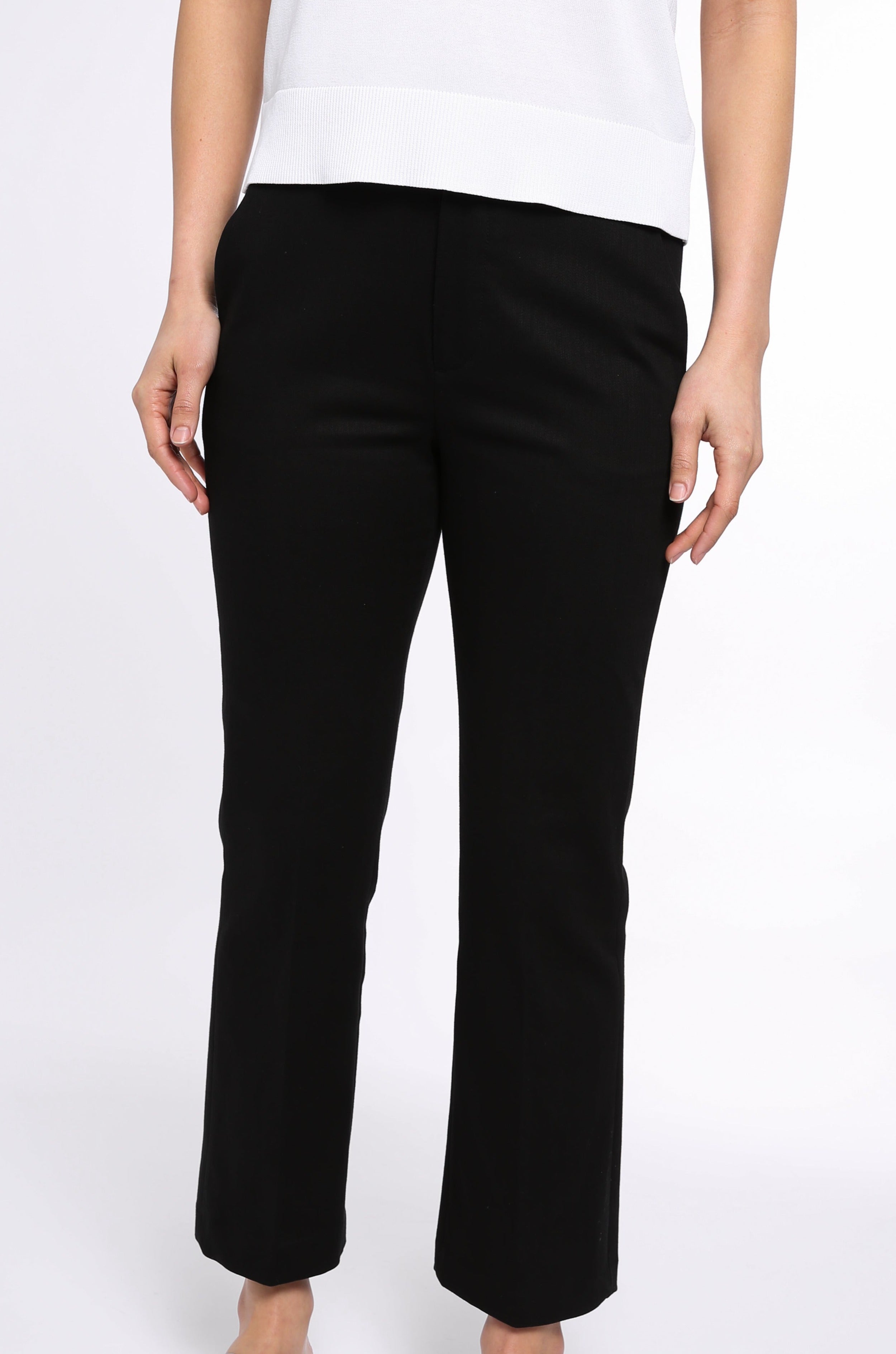 FLARE CROP - LENGTH TROUSER IN STRETCH COTTON DENIM - Jarbo