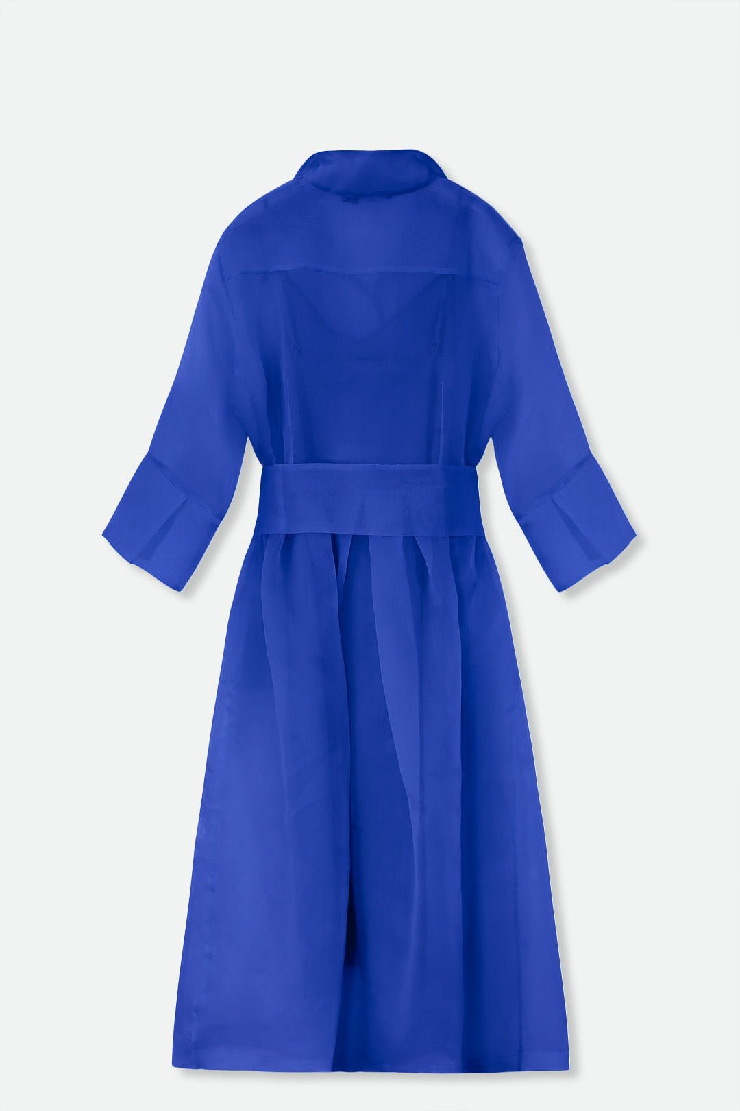 GABRIELLE DRESS IN SILK ORGANZA IMPERIAL BLUE - PRE-ORDER AVAILABLE - Jarbo