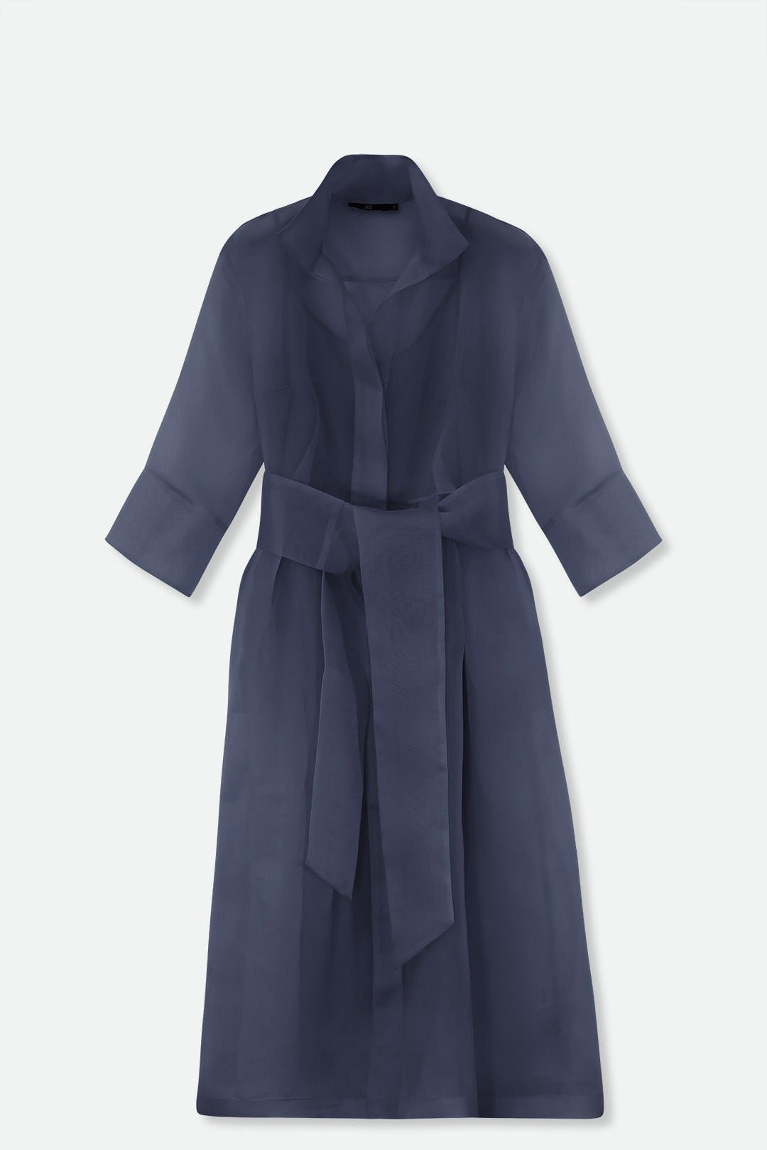 GABRIELLE DRESS IN SILK ORGANZA NAVY - Jarbo