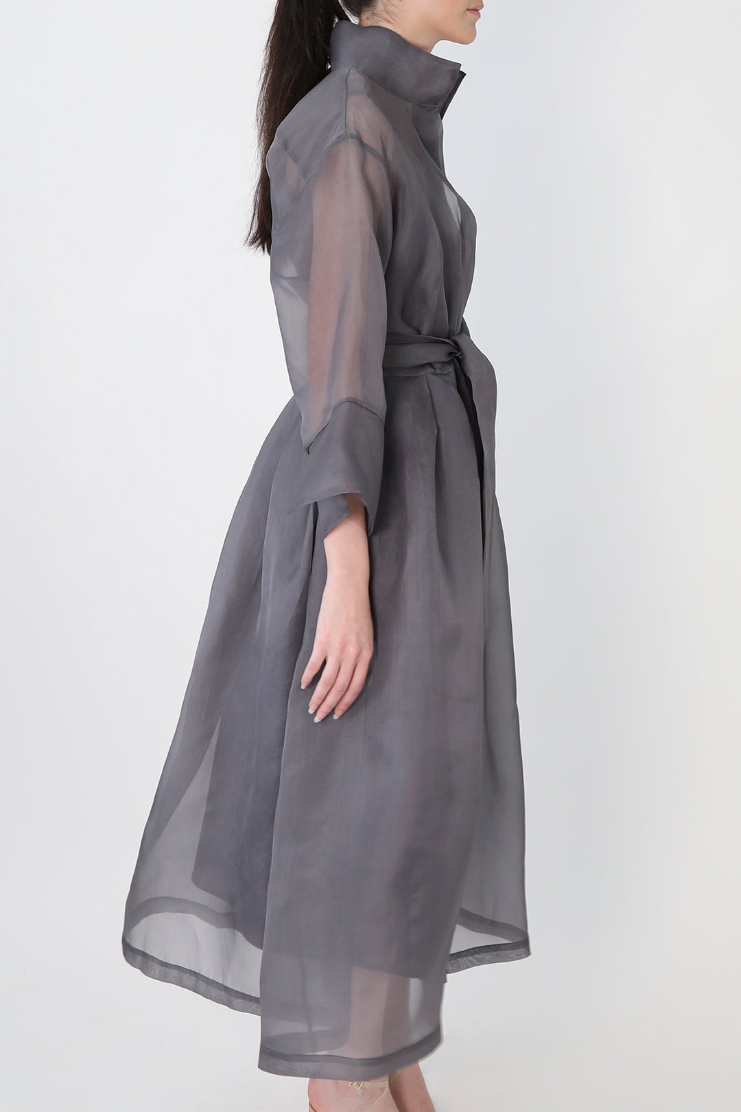 GABRIELLE DRESS IN SILK ORGANZA SEABREEZE - PRE-ORDER AVAILABLE - Jarbo