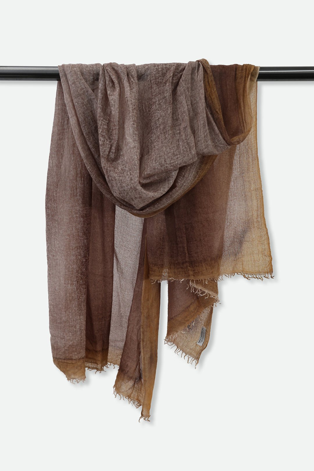 GOLD & COPPER SCARF IN HAND DYED CASHMERE - Jarbo