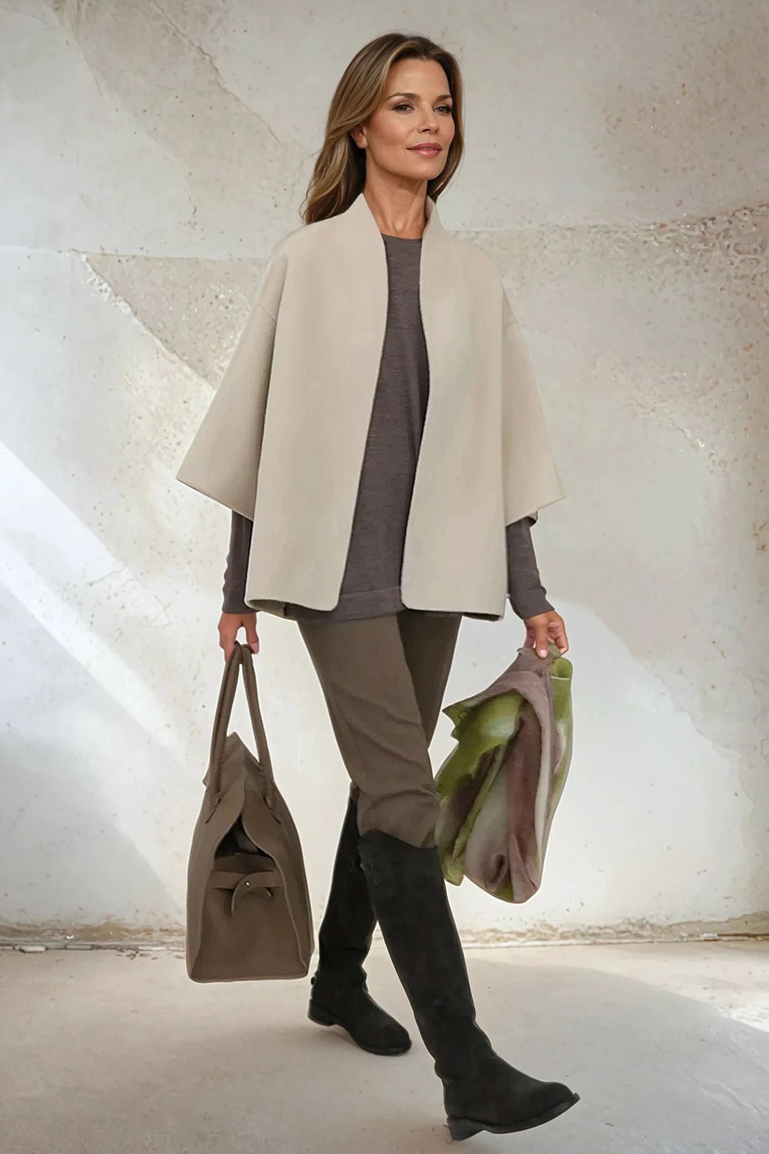 HEIDI JACKET IN DOUBLE FACE CASHMERE WOOL - Jarbo