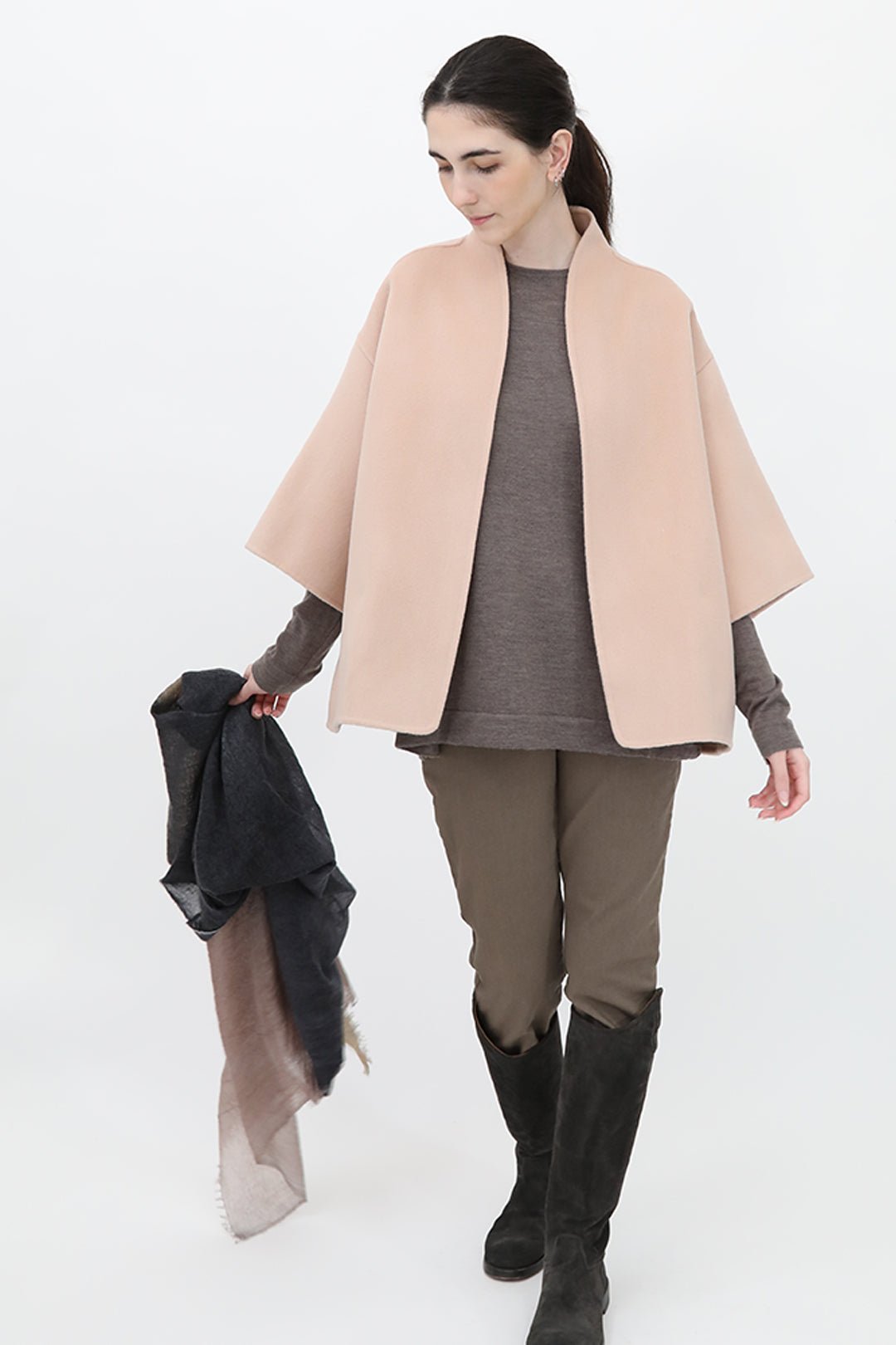 HEIDI JACKET IN DOUBLE FACE WOOL CASHMERE - Jarbo