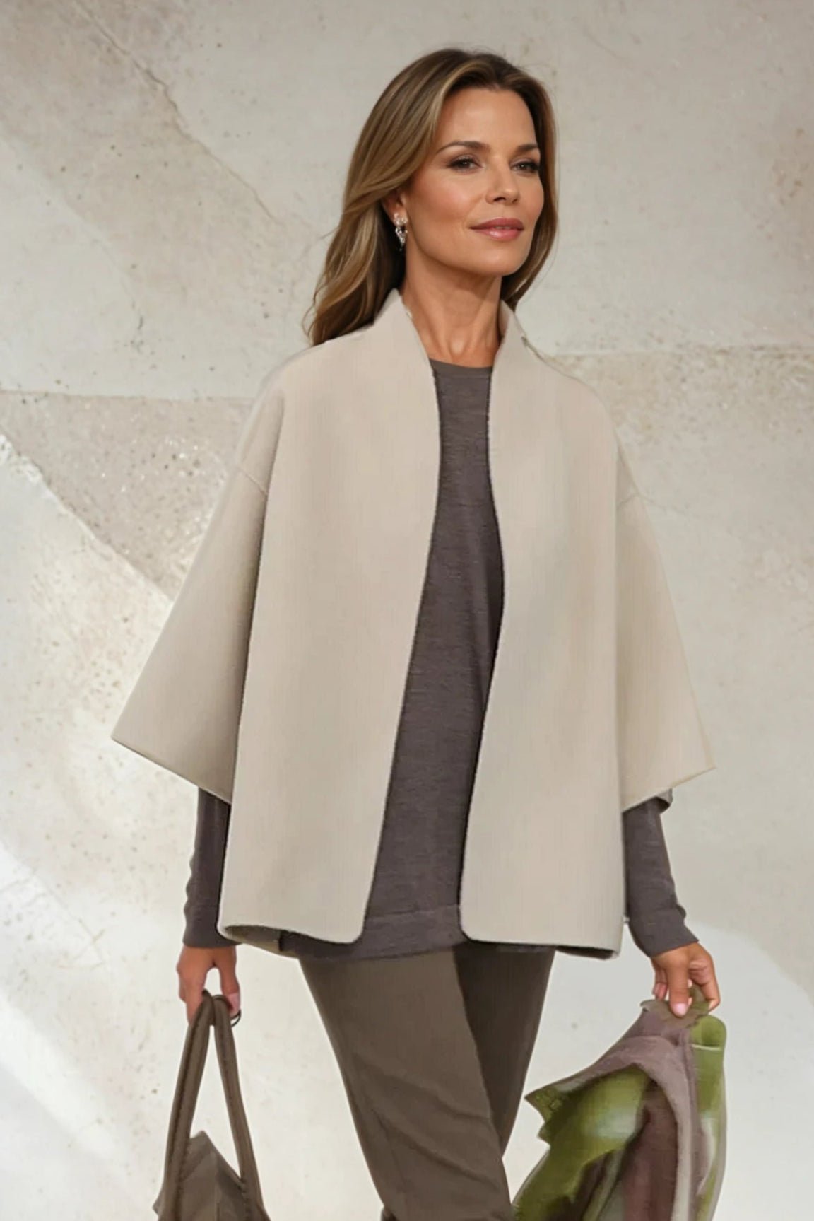 HEIDI JACKET IN DOUBLE FACE WOOL CASHMERE - Jarbo