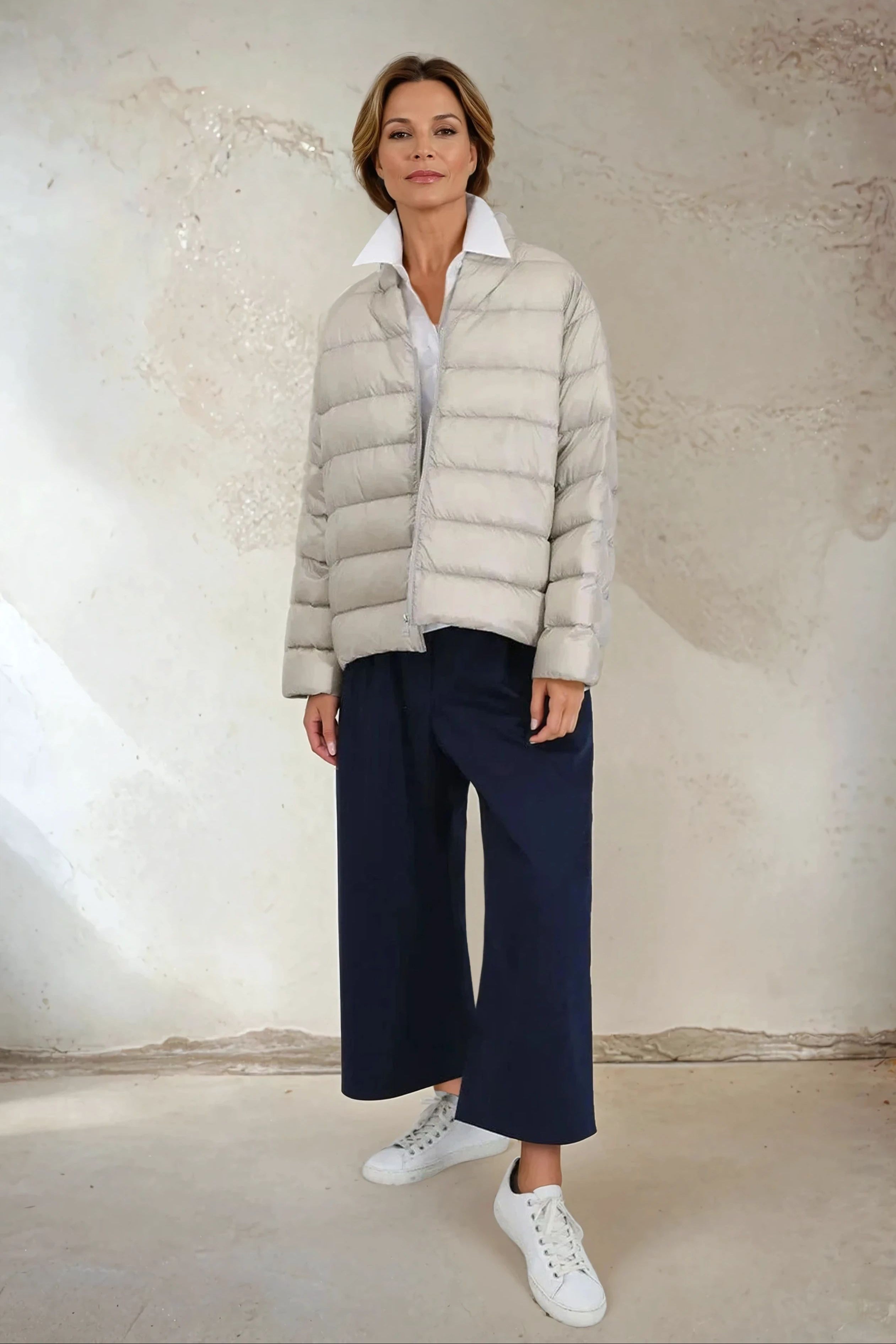 HEIDI LONG SLEEVE ZIP IN ULTRALIGHT GOOSE DOWN
