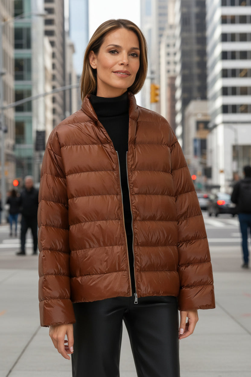 HEIDI LONG SLEEVE ZIP IN ULTRALIGHT GOOSE DOWN - Jarbo