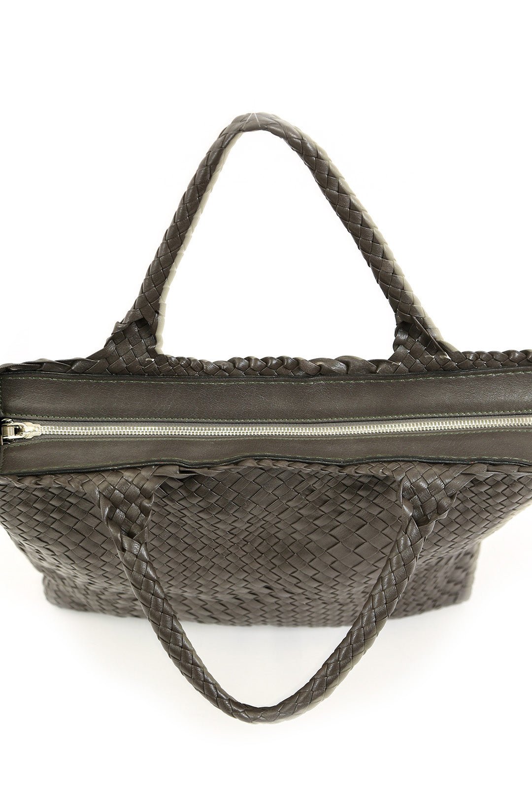 INTRECCIATO GRIALA COAL GREY HANDBAG - Jarbo