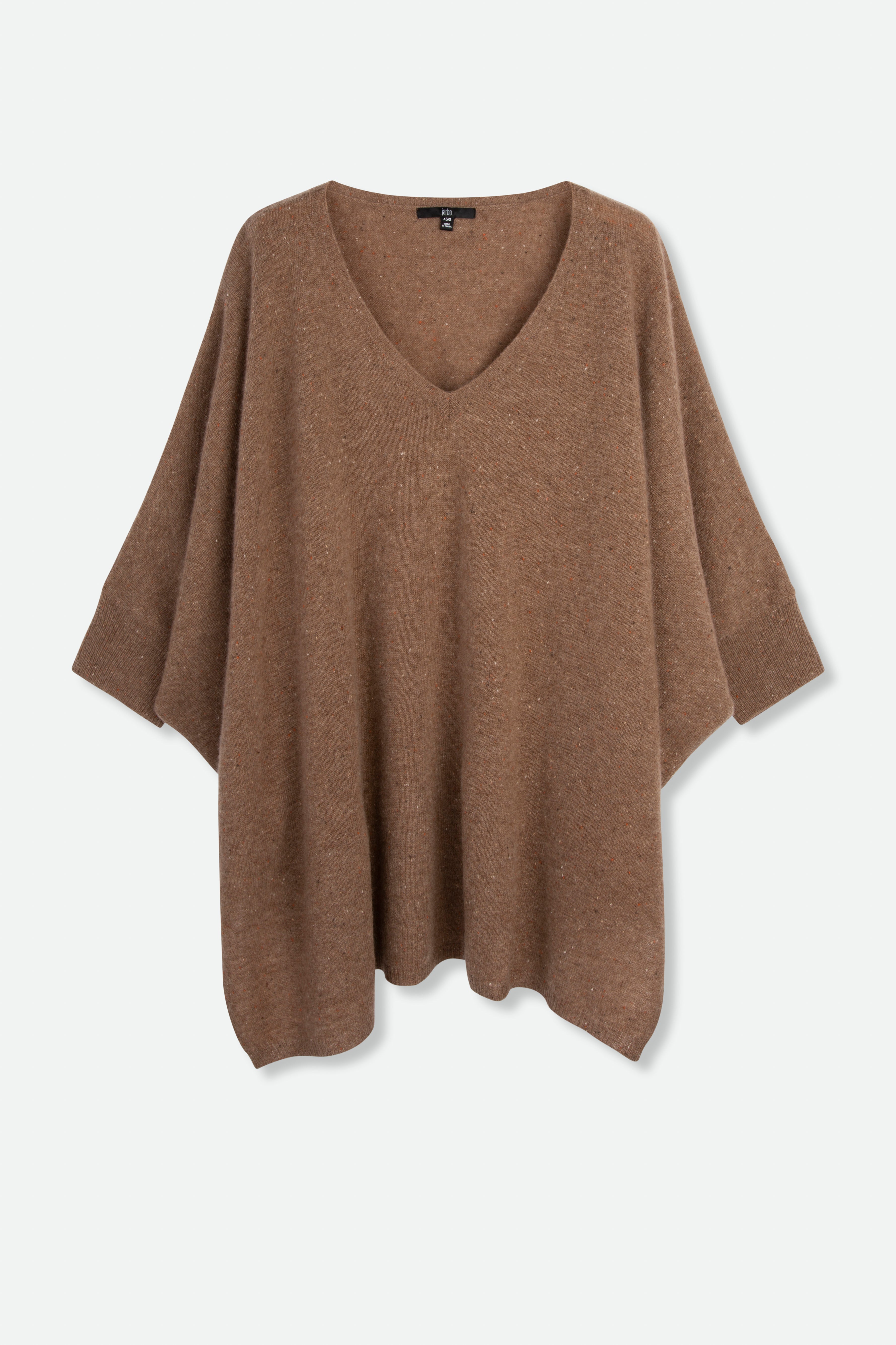 IRINA PONCHO IN PURE NEPALESE CASHMERE - Jarbo