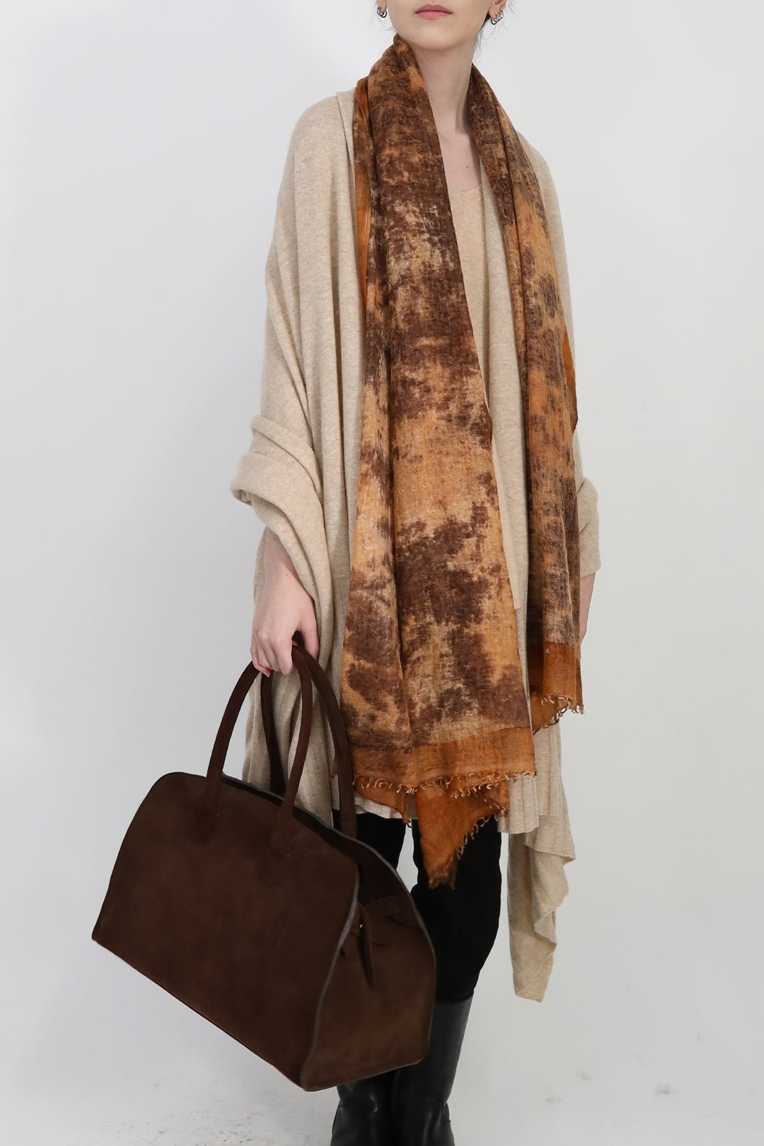 IRINA TRAVEL WRAP IN PURE NEPALESE CASHMERE - Jarbo