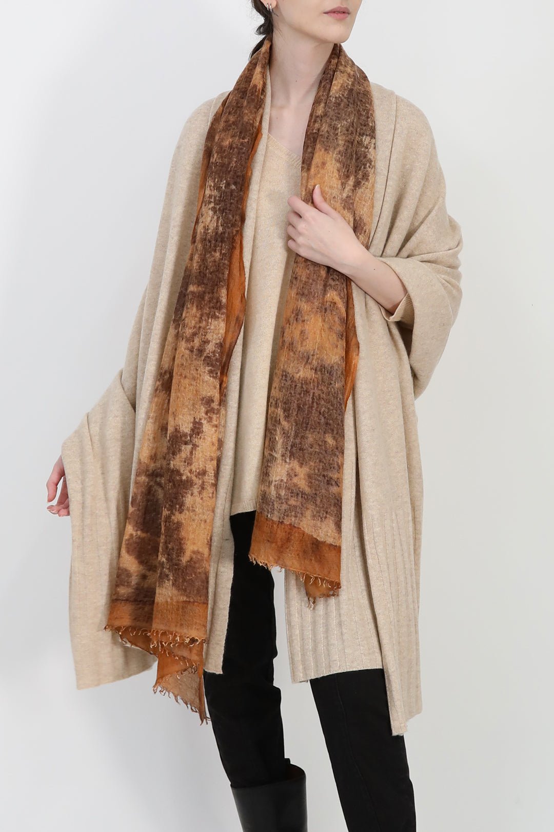 IRINA TRAVEL WRAP IN PURE NEPALESE CASHMERE - Jarbo