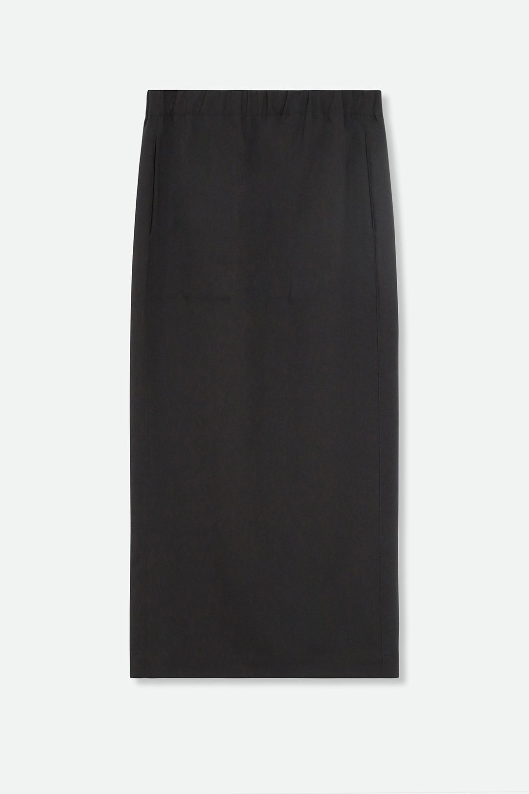 JACKIE LONG SKIRT IN ITALIAN TECHNICAL STRETCH BLACK - Jarbo