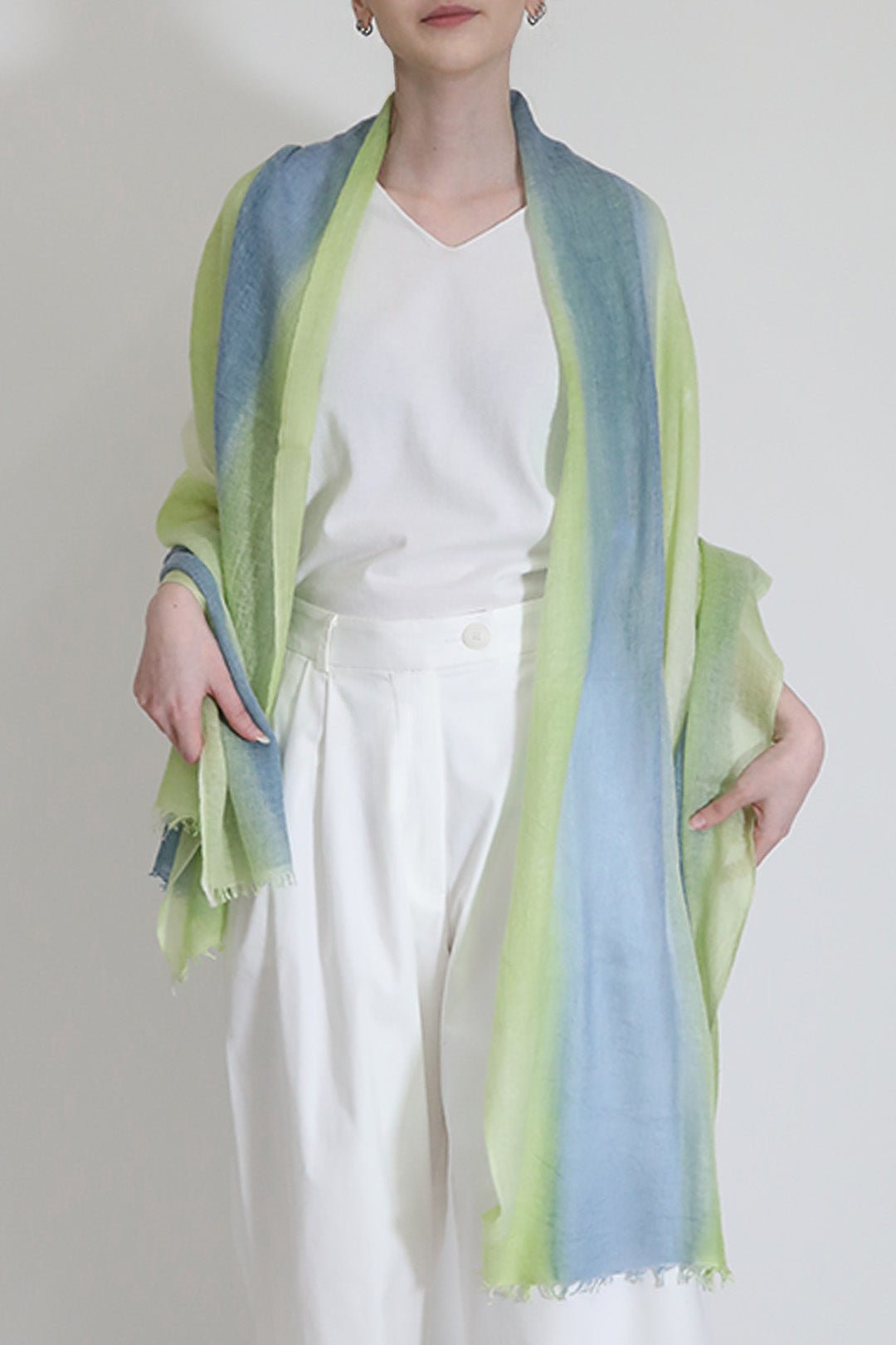 JEANS DREAMS SCARF IN HAND DYED CASHMERE - Jarbo