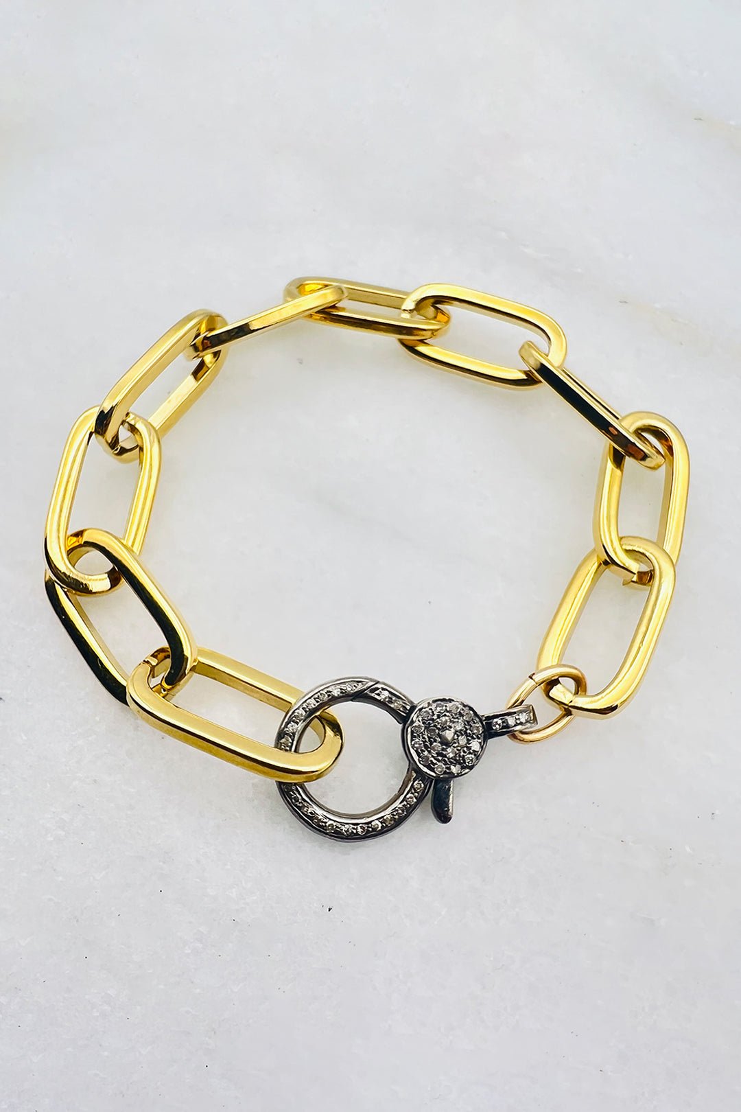 KINNEY DIAMOND LOBSTER CLASP BRACELET - Jarbo