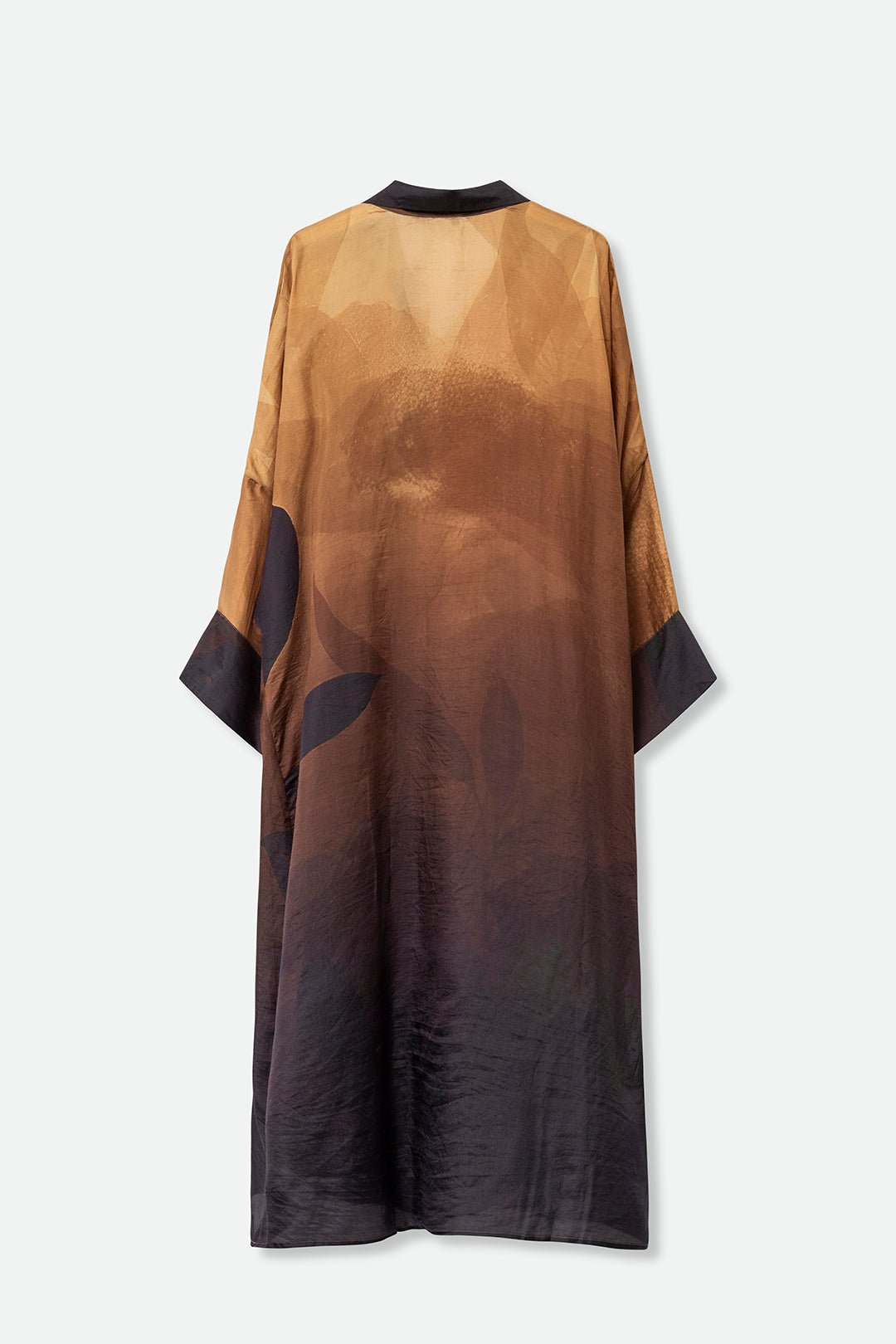KONA KAFTAN IN SILK TWILL GOLDEN HOUR - Jarbo