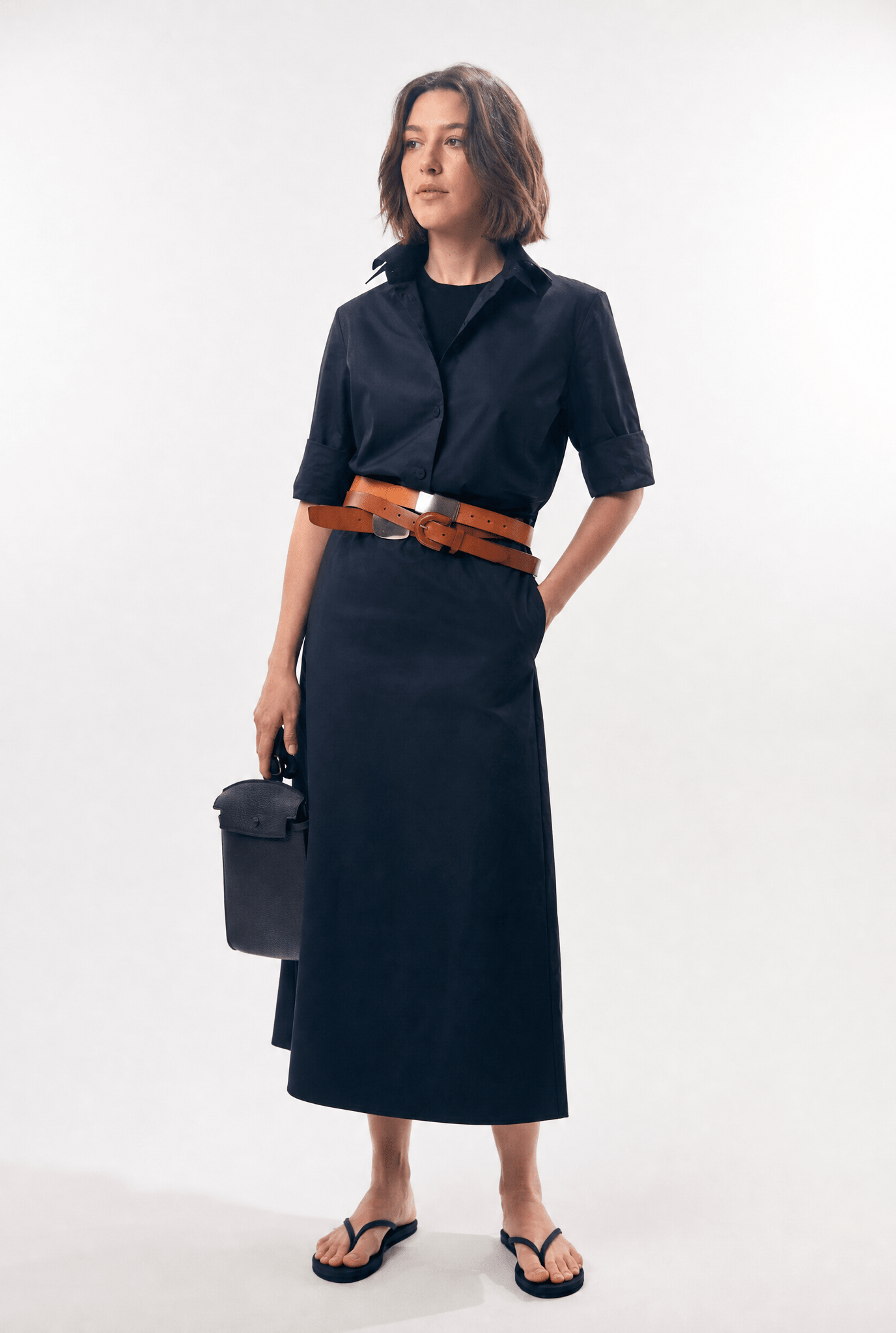 LANEY SKIRT IN ITALIAN FINE STRETCH COTTON - Jarbo